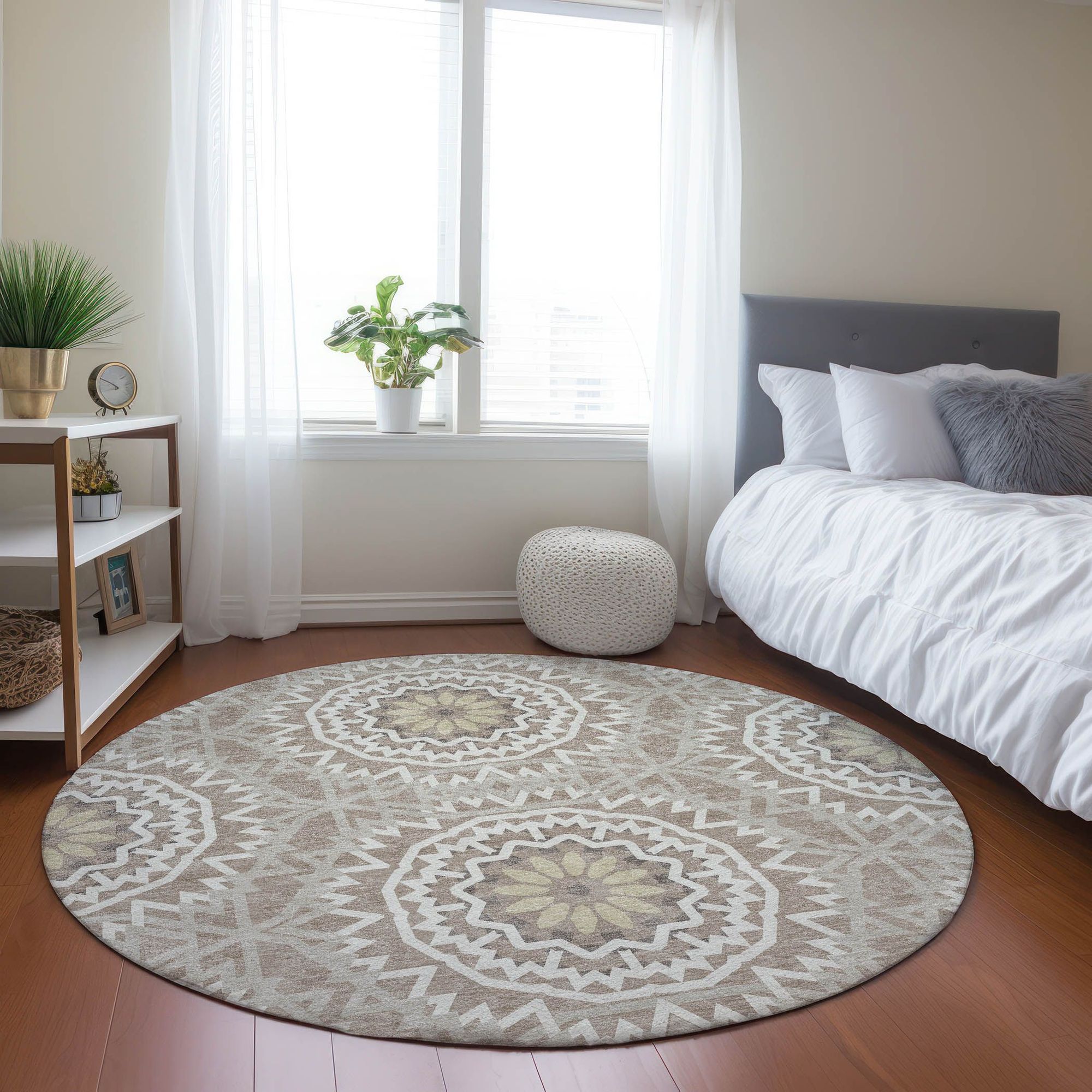 Machine Made ACN619 Taupe Brown Rugs #color_taupe brown