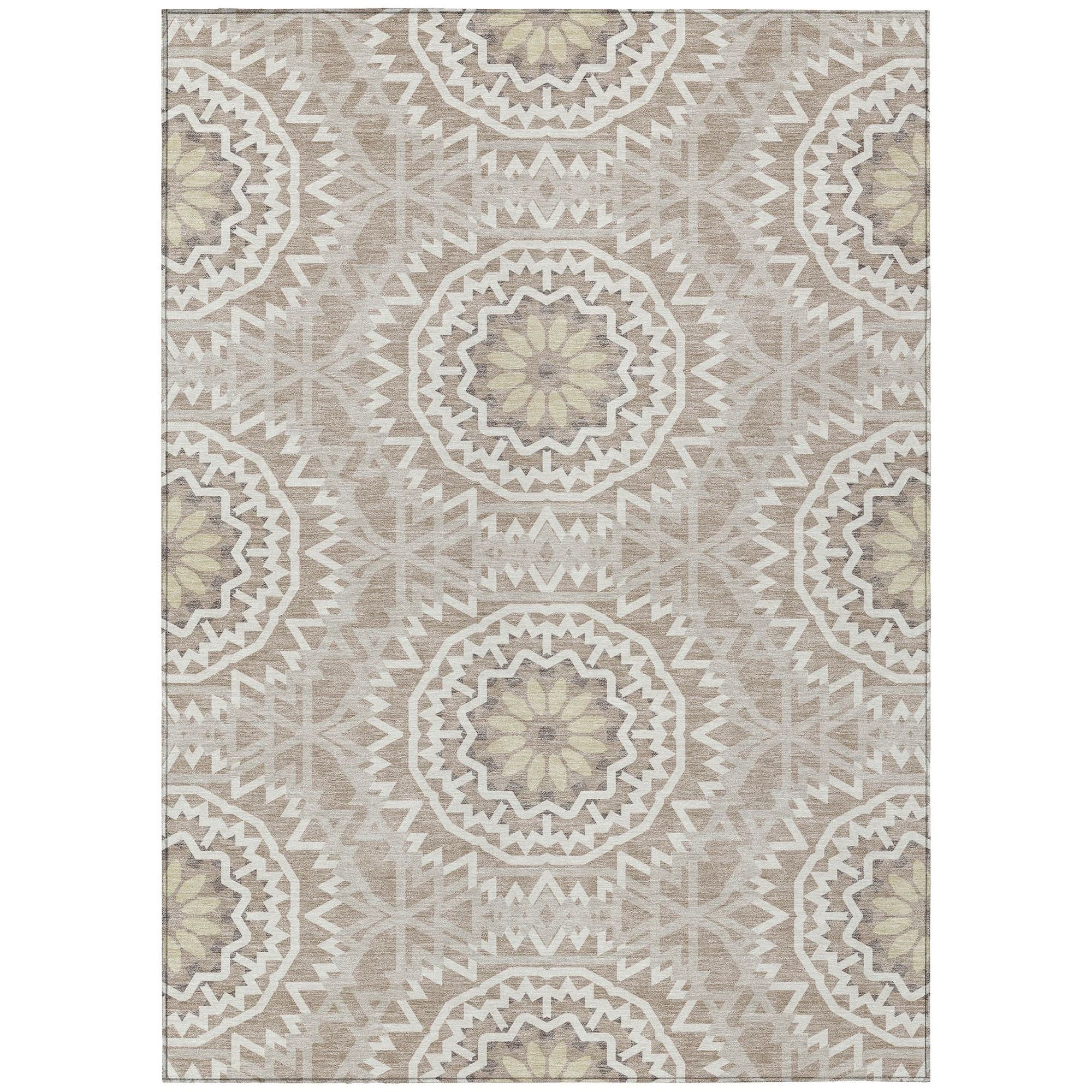 Machine Made ACN619 Taupe Brown Rugs #color_taupe brown