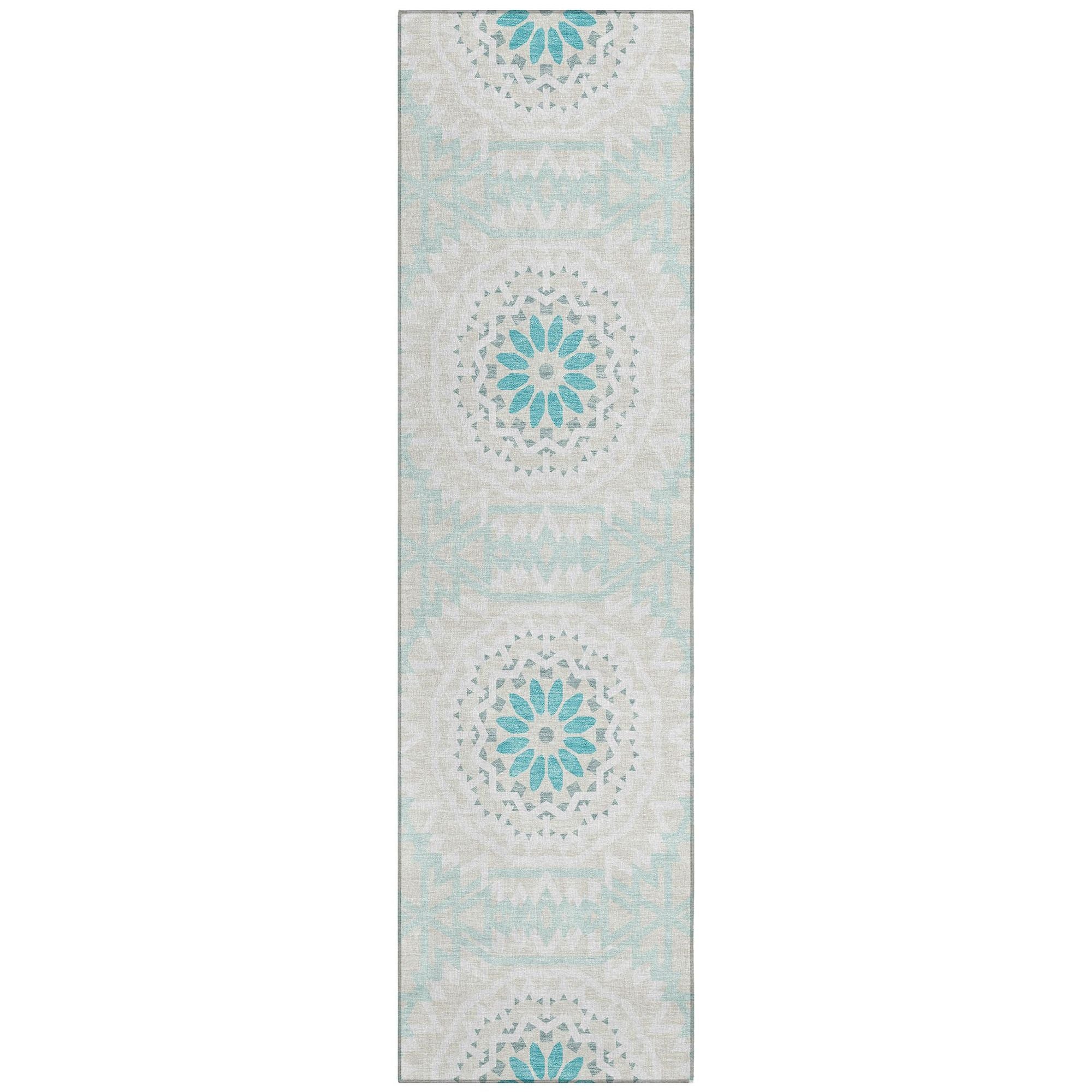 Machine Made ACN619 Teal  Rugs #color_teal 