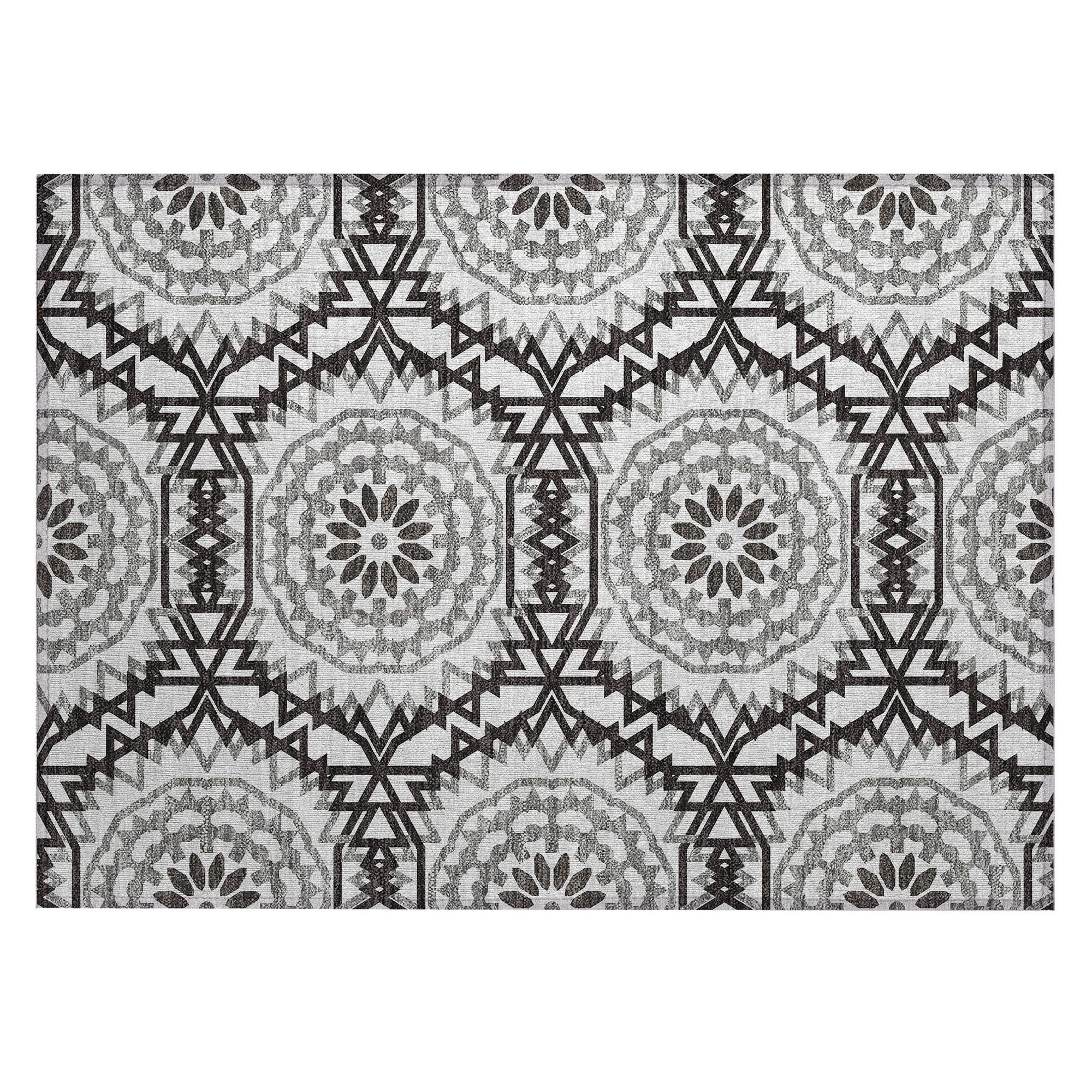 Machine Made ACN619 White Ivory Rugs #color_white ivory