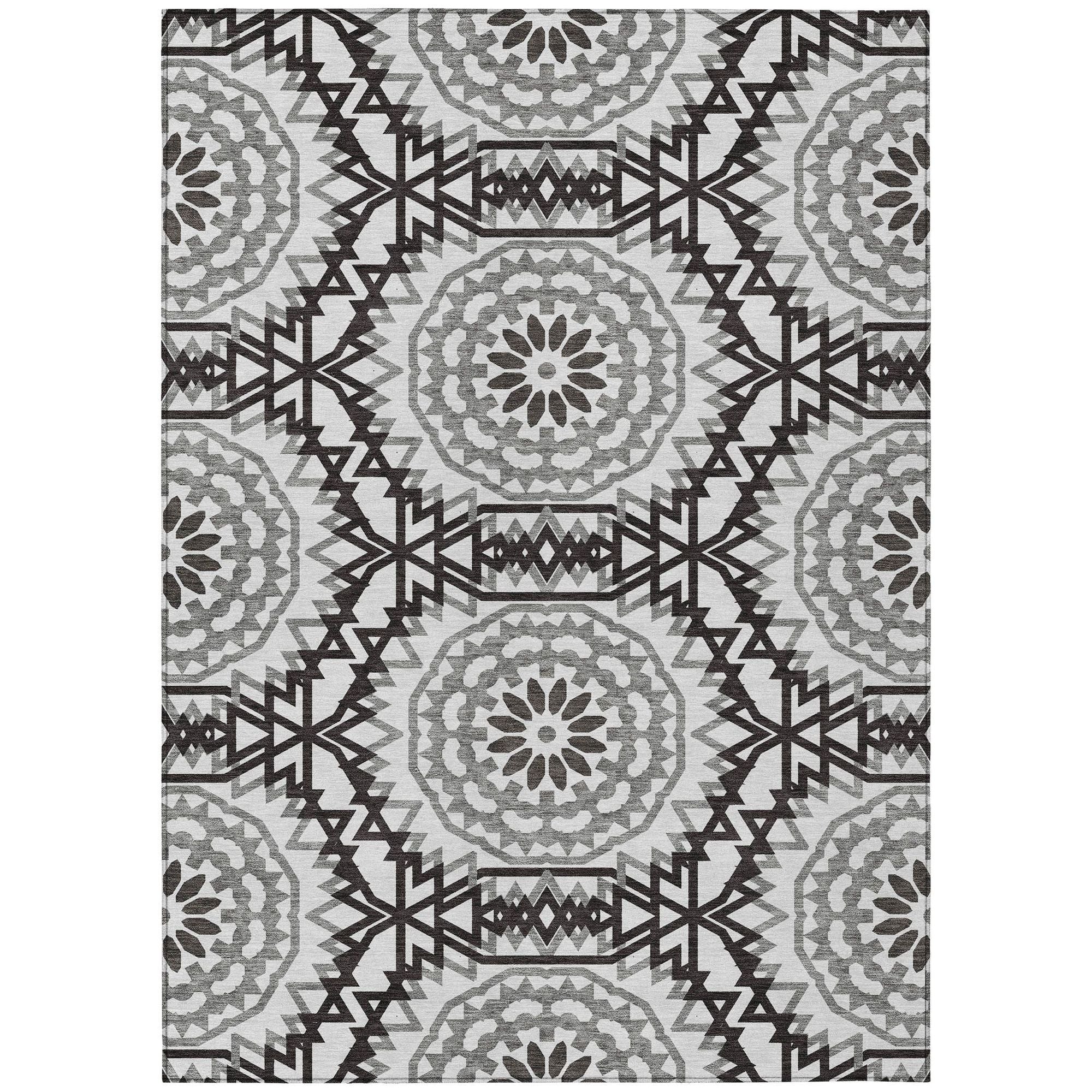 Machine Made ACN619 White Ivory Rugs #color_white ivory