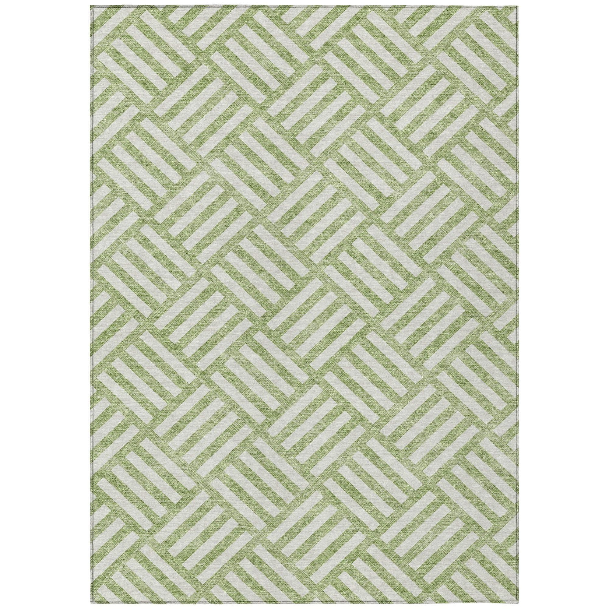 Machine Made ACN620 Aloe Green Rugs #color_aloe green