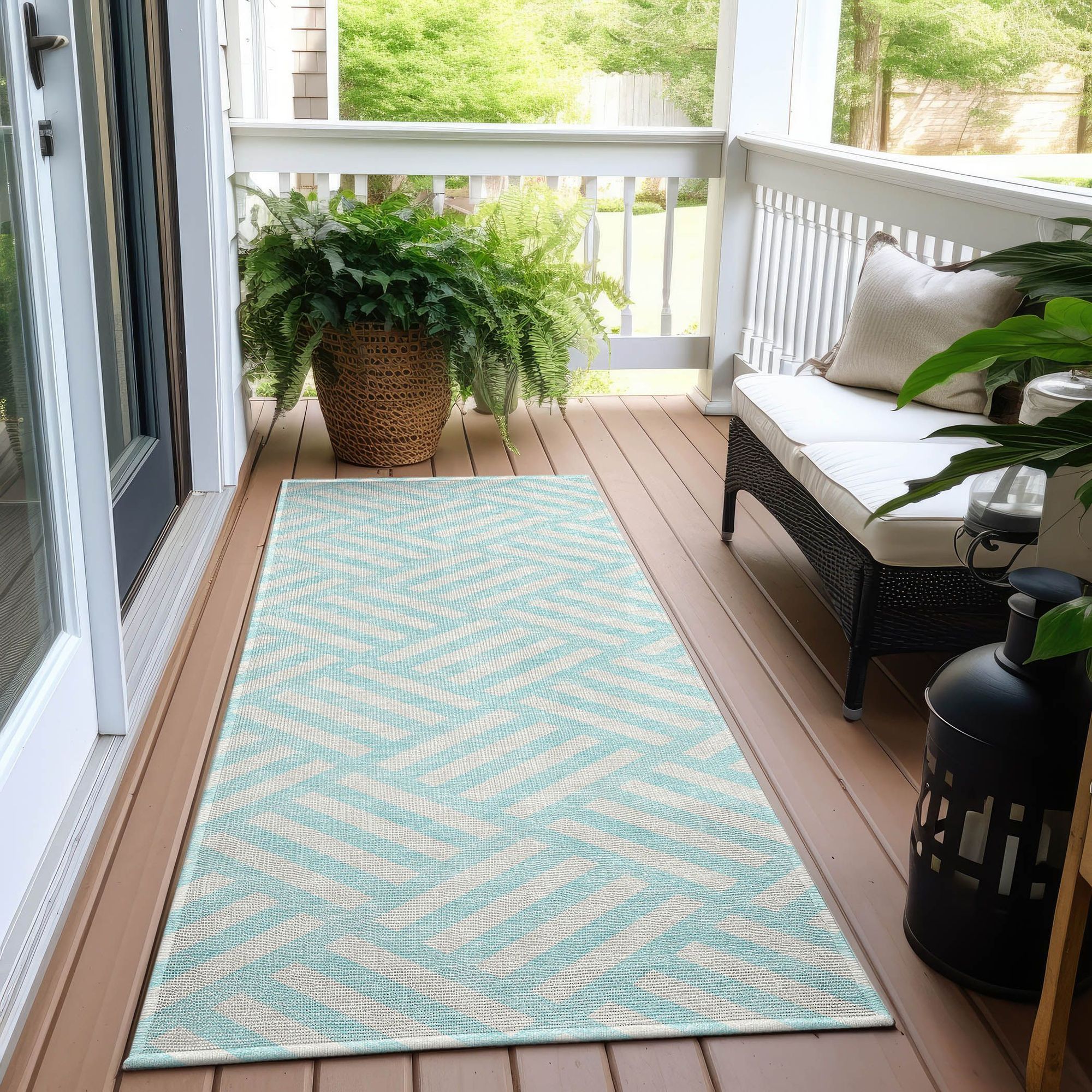 Machine Made ACN620 Aqua Teal Rugs #color_aqua teal