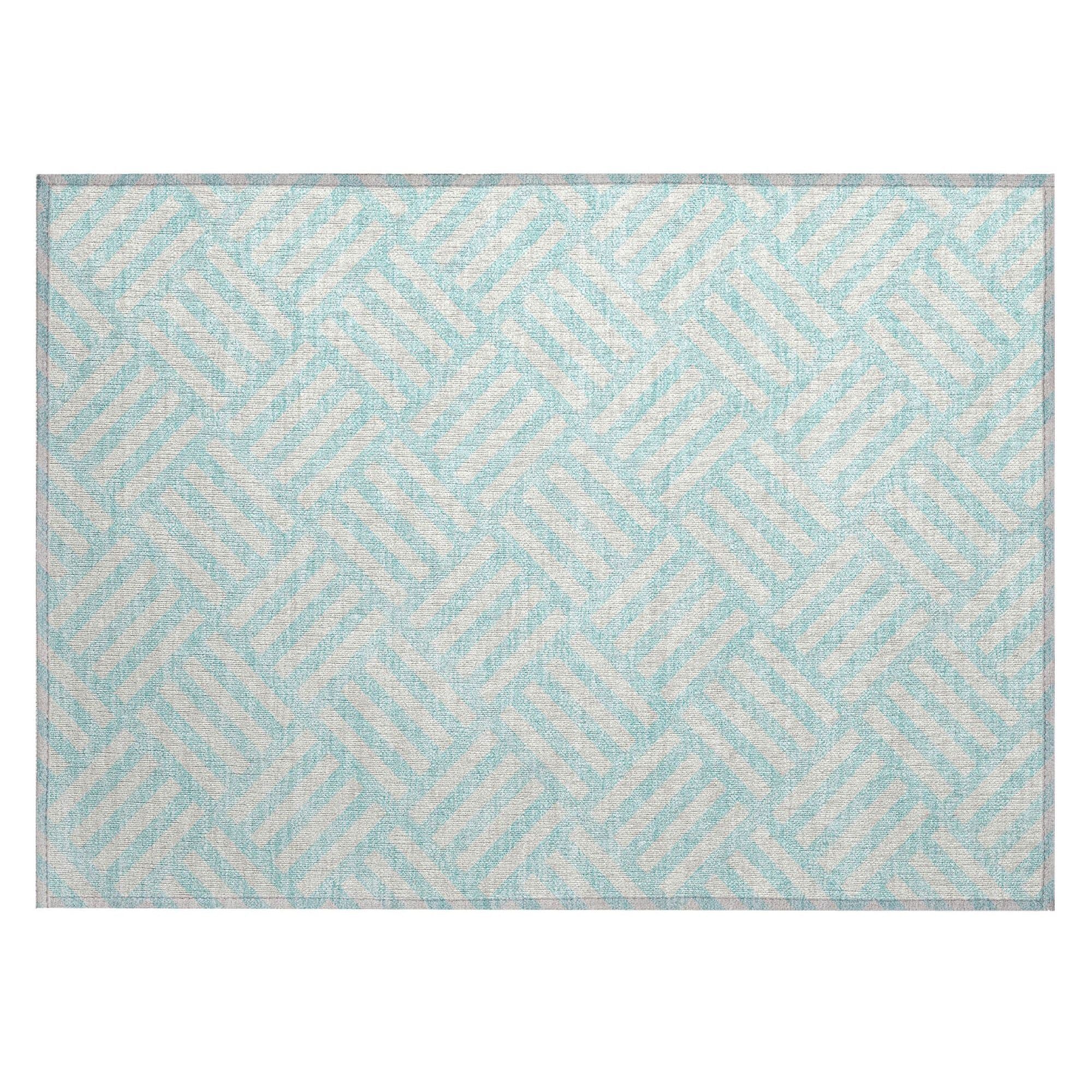 Machine Made ACN620 Aqua Teal Rugs #color_aqua teal