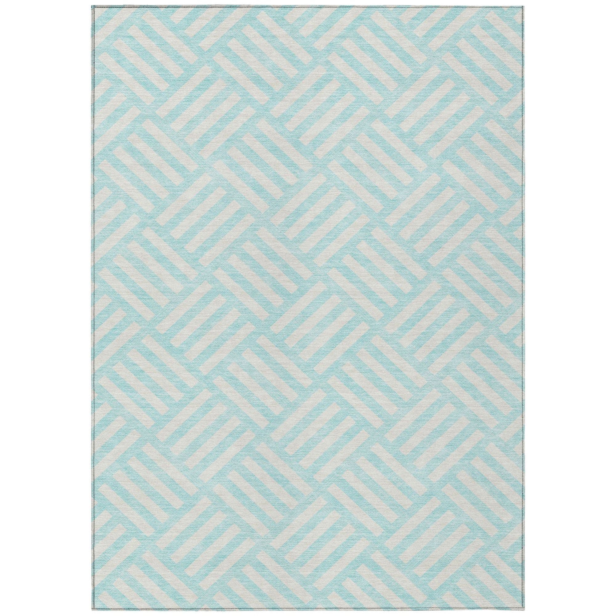 Machine Made ACN620 Aqua Teal Rugs #color_aqua teal