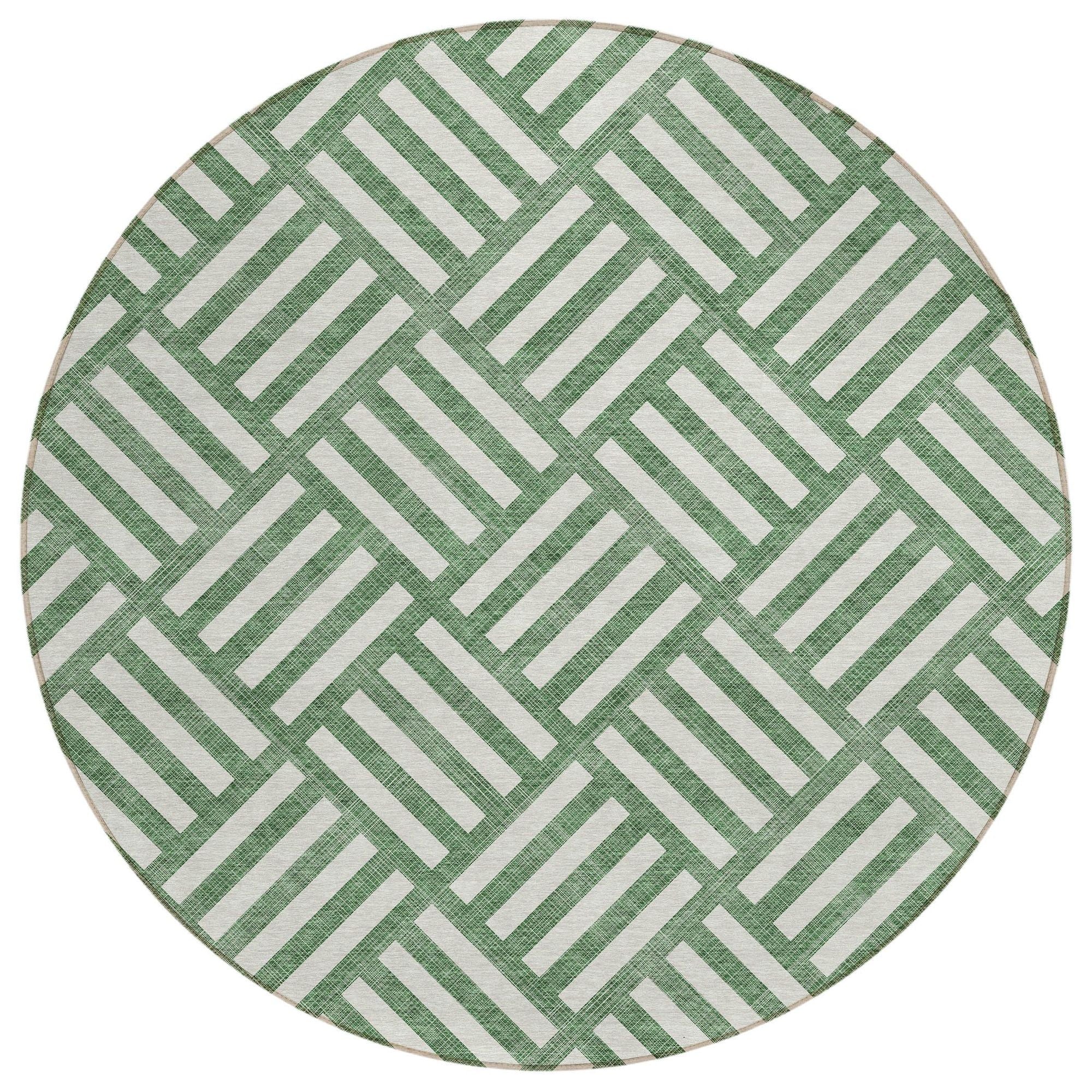 Machine Made ACN620 Green  Rugs #color_green 