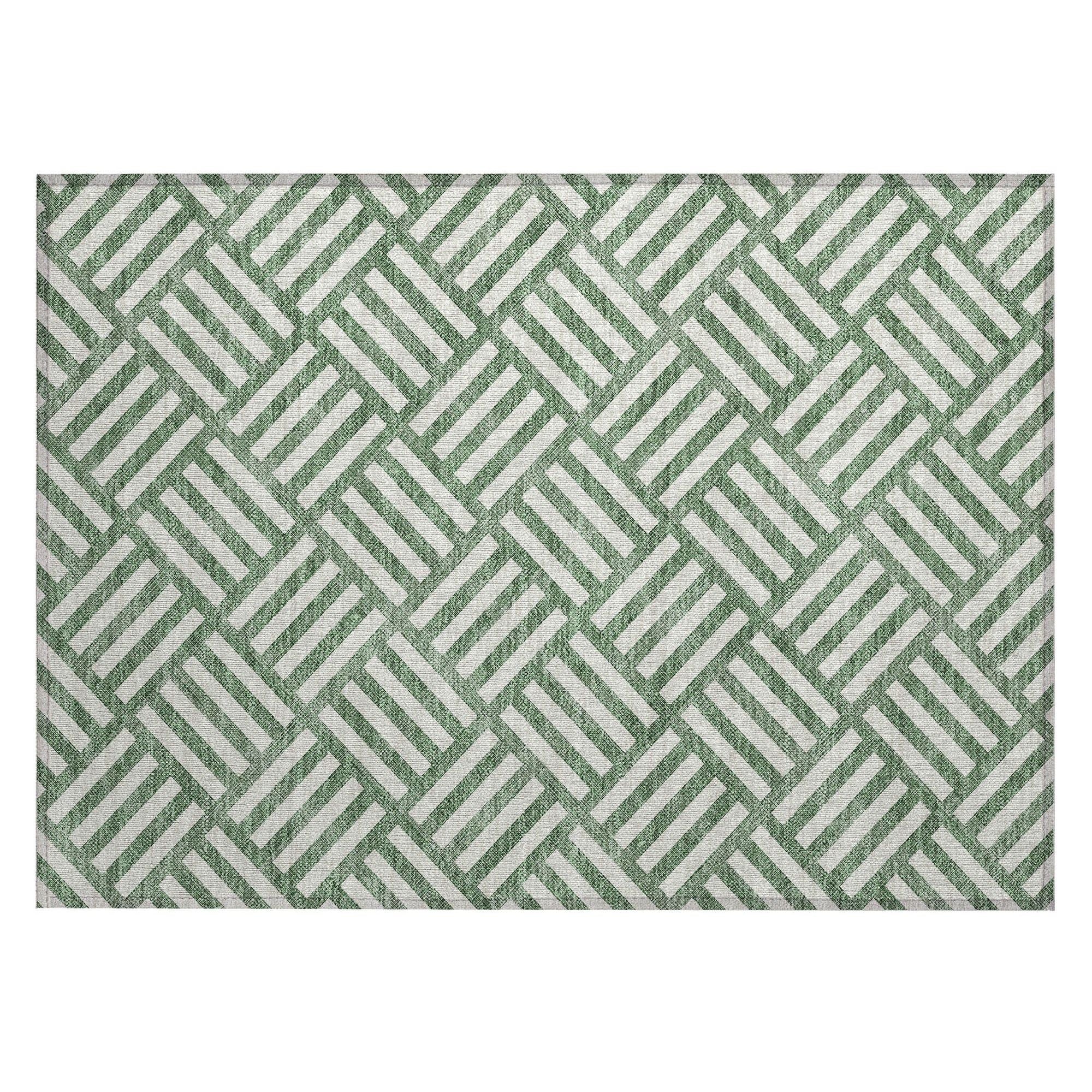 Machine Made ACN620 Green  Rugs #color_green 