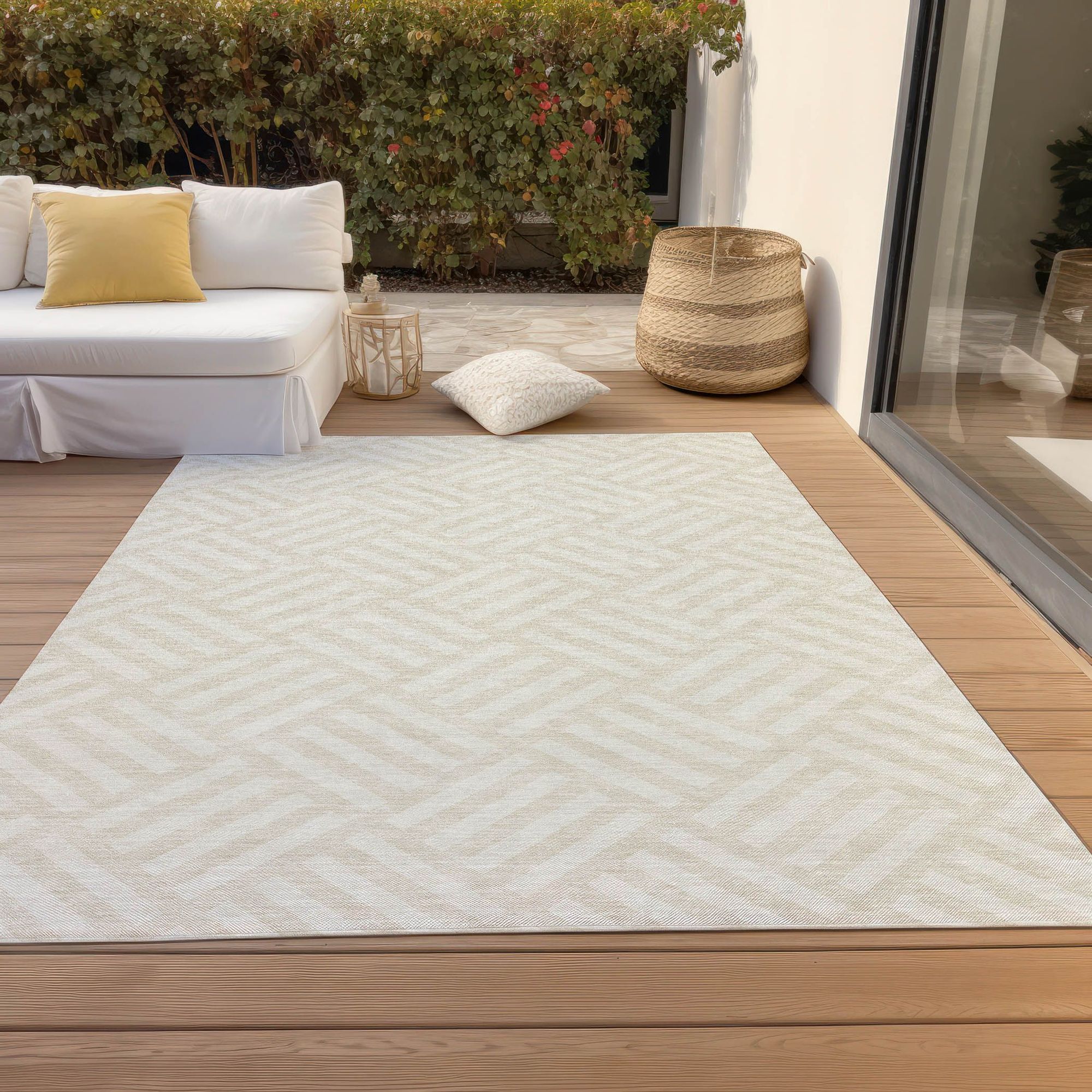 Machine Made ACN620 Ivory  Rugs #color_ivory 