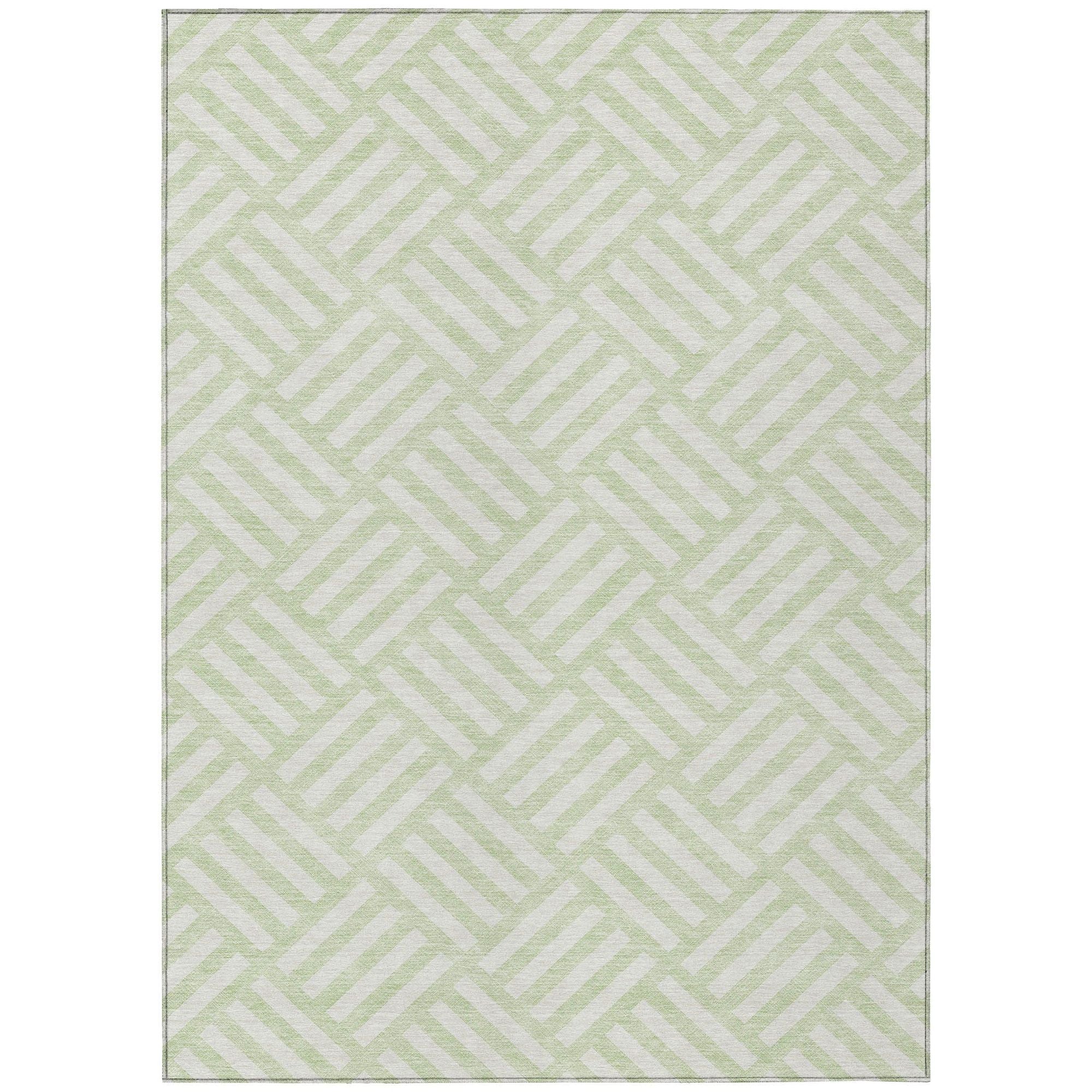 Machine Made ACN620 Mint Green Rugs #color_mint green