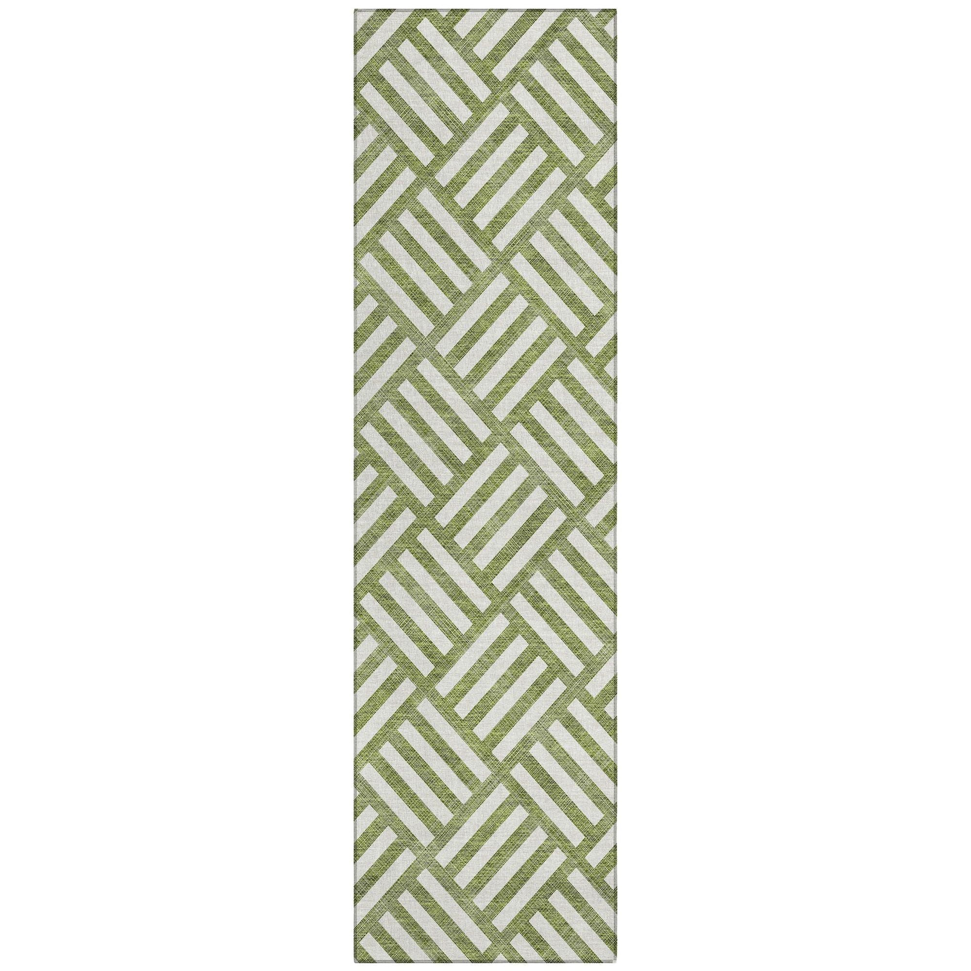 Machine Made ACN620 Olive Green Rugs #color_olive green