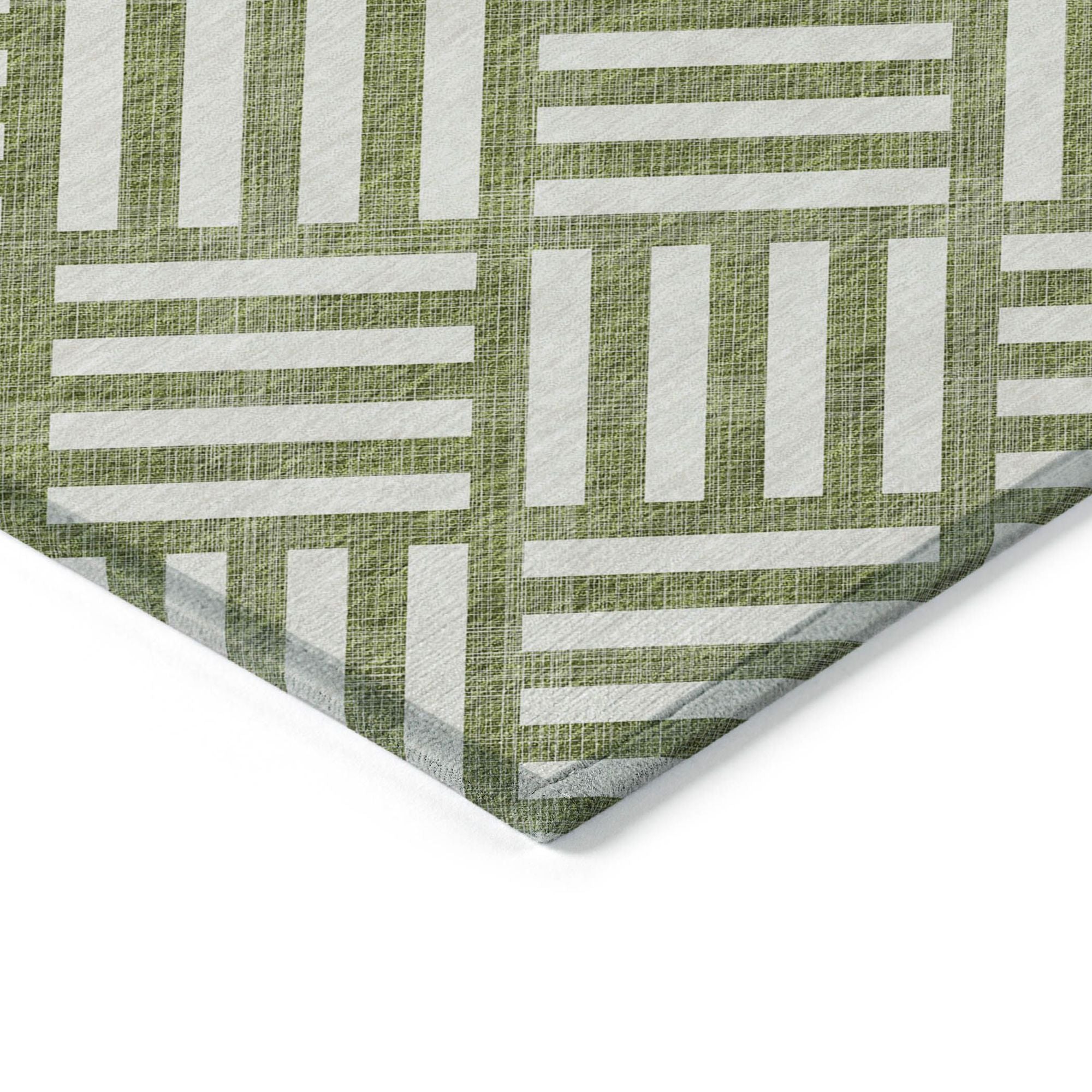 Machine Made ACN620 Olive Green Rugs #color_olive green