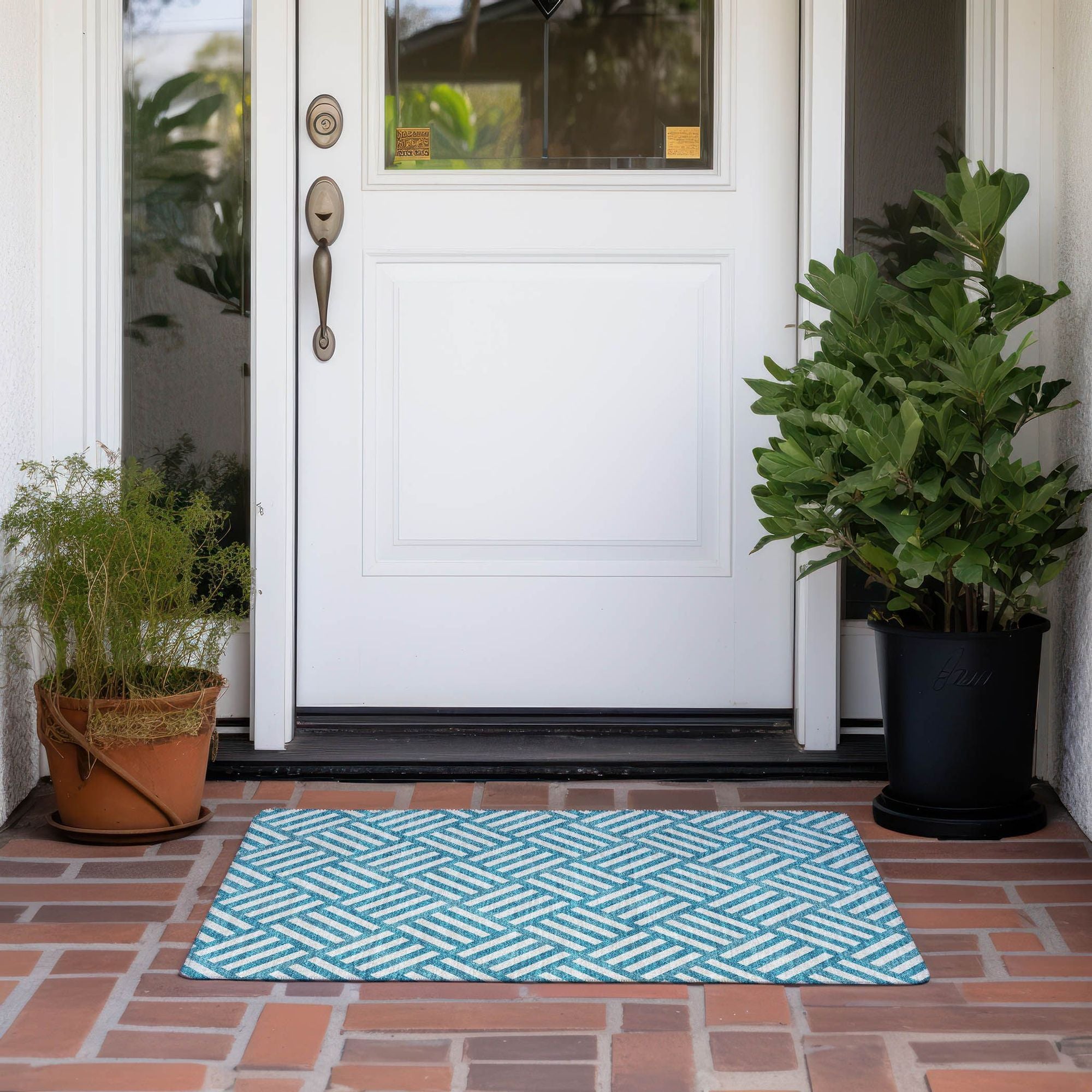 Machine Made ACN620 Teal  Rugs #color_teal 