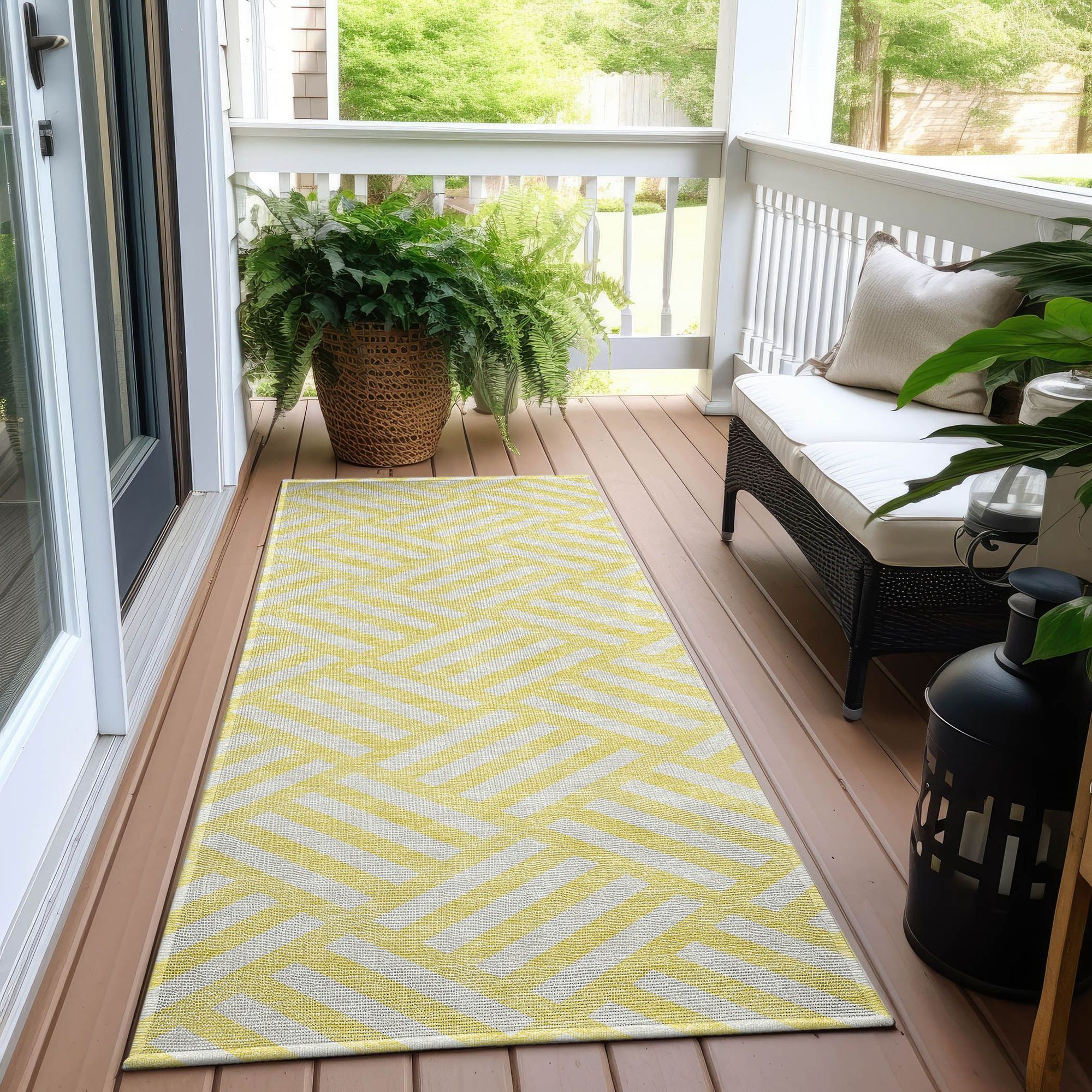 Machine Made ACN620 Yellow Gold Rugs #color_yellow gold