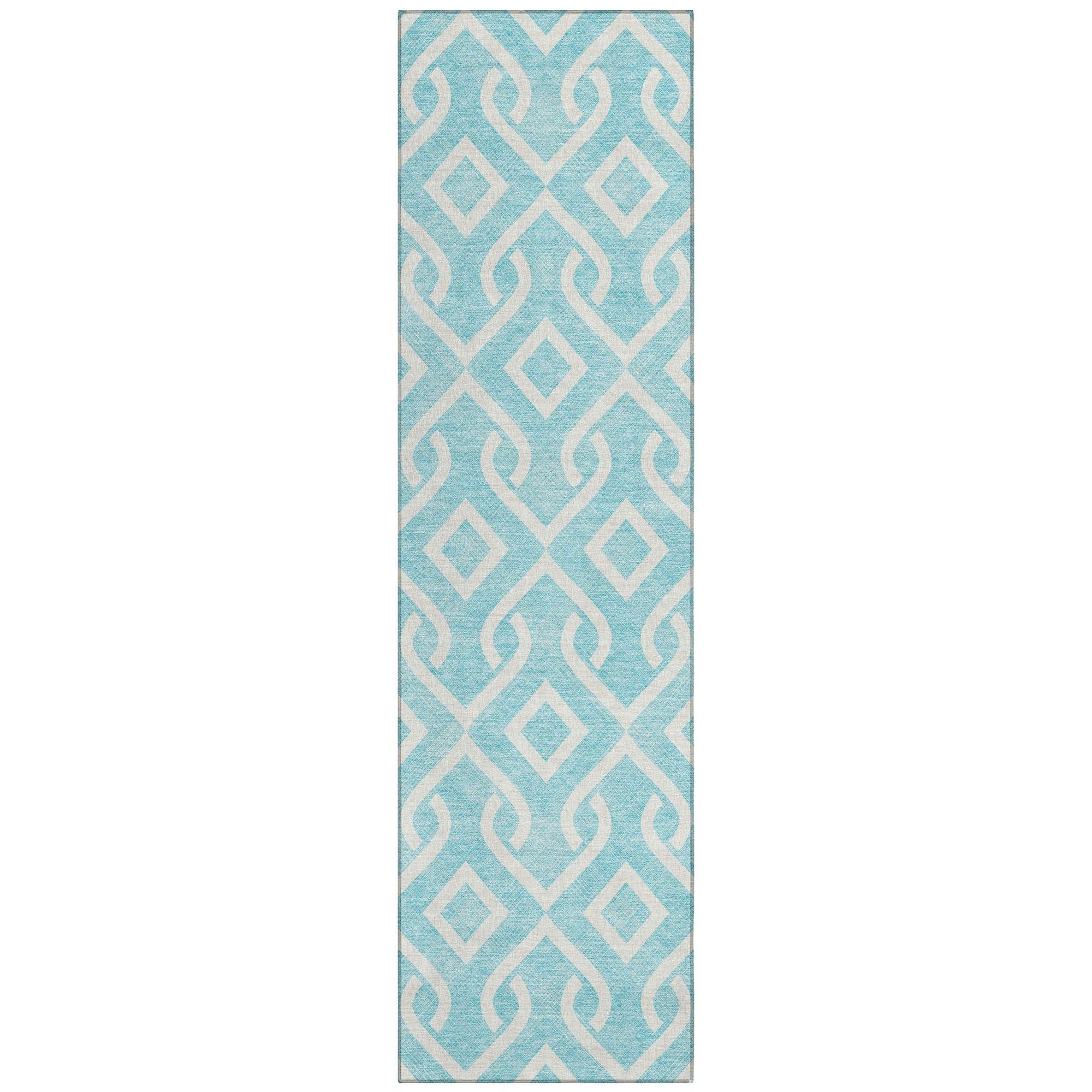 Machine Made ACN621 Aqua Teal Rugs #color_aqua teal