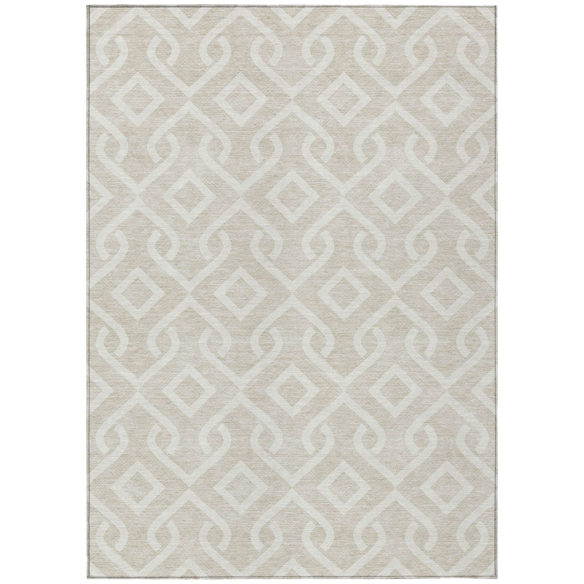 Machine Made ACN621 Beige Brown Rugs #color_beige brown