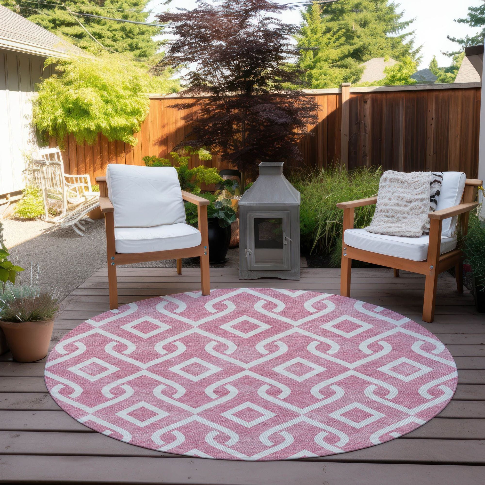 Machine Made ACN621 Blush Pink Rugs #color_blush pink