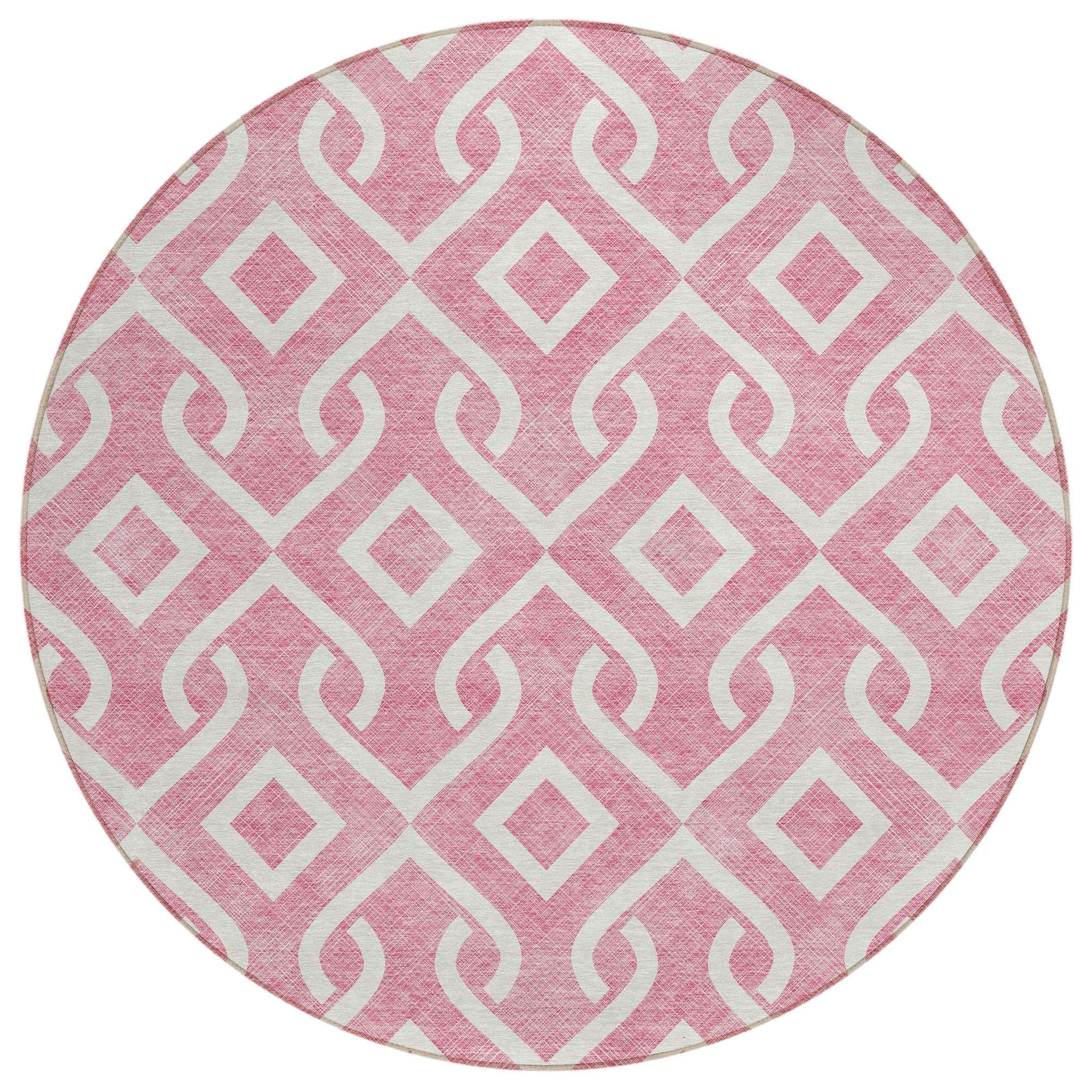 Machine Made ACN621 Blush Pink Rugs #color_blush pink