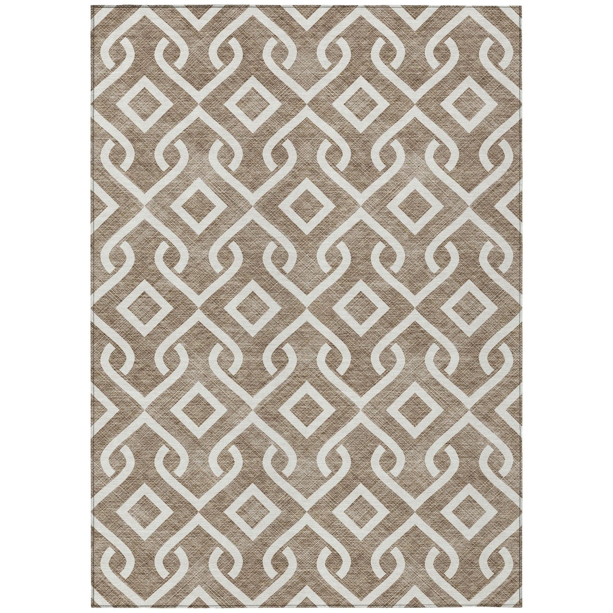 Machine Made ACN621 Brown  Rugs #color_brown 