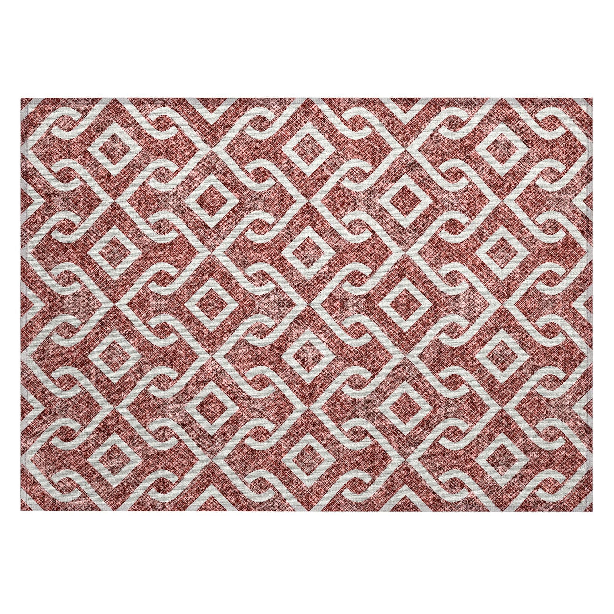 Machine Made ACN621 Burgundy Red Rugs #color_burgundy red