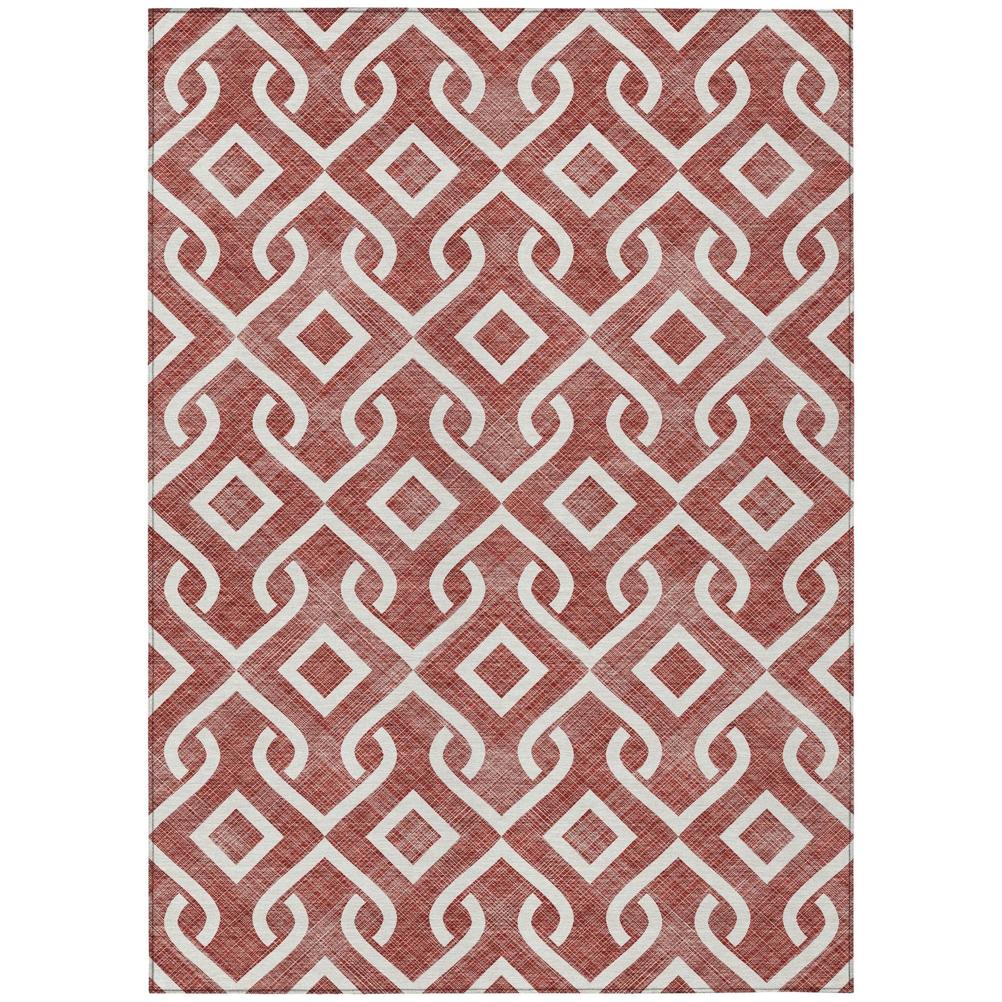 Machine Made ACN621 Burgundy Red Rugs #color_burgundy red