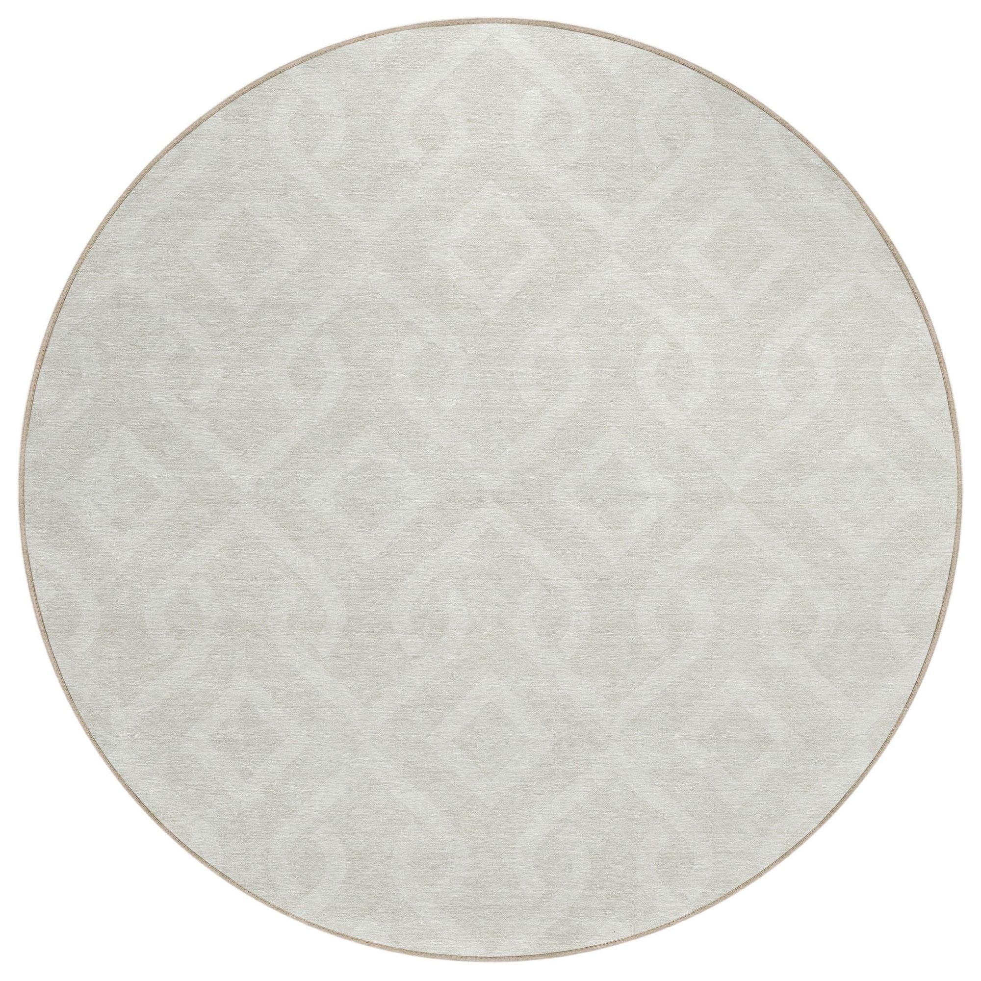 Machine Made ACN621 Ivory  Rugs #color_ivory 