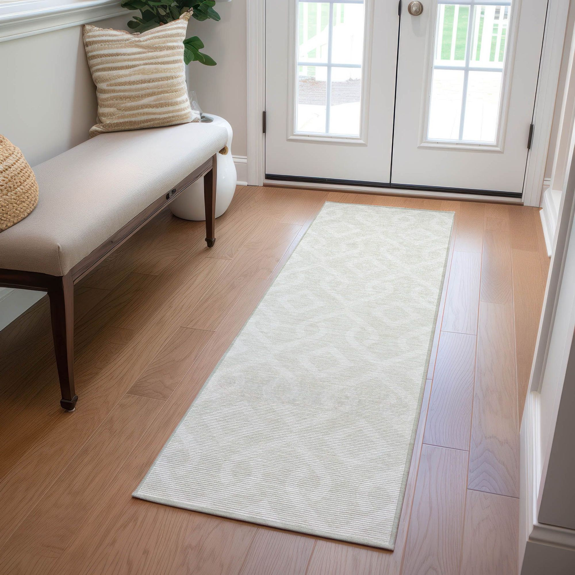 Machine Made ACN621 Ivory  Rugs #color_ivory 