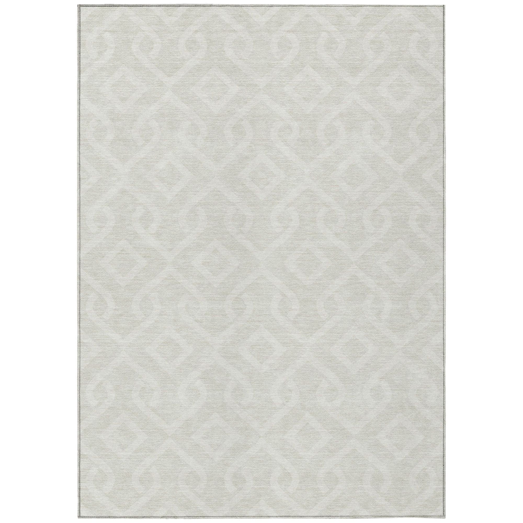 Machine Made ACN621 Ivory  Rugs #color_ivory 