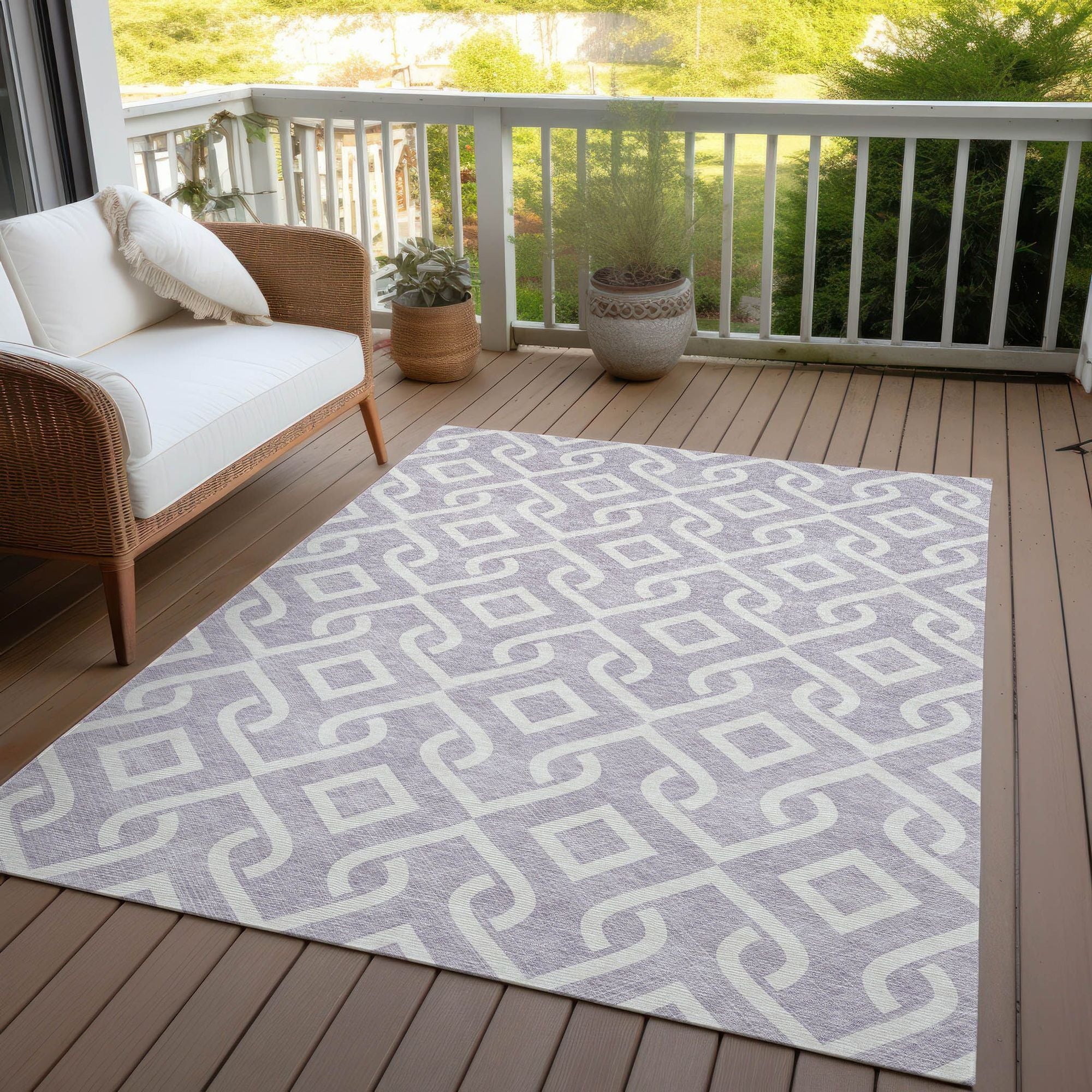 Machine Made ACN621 Lavender Purple Rugs #color_lavender purple