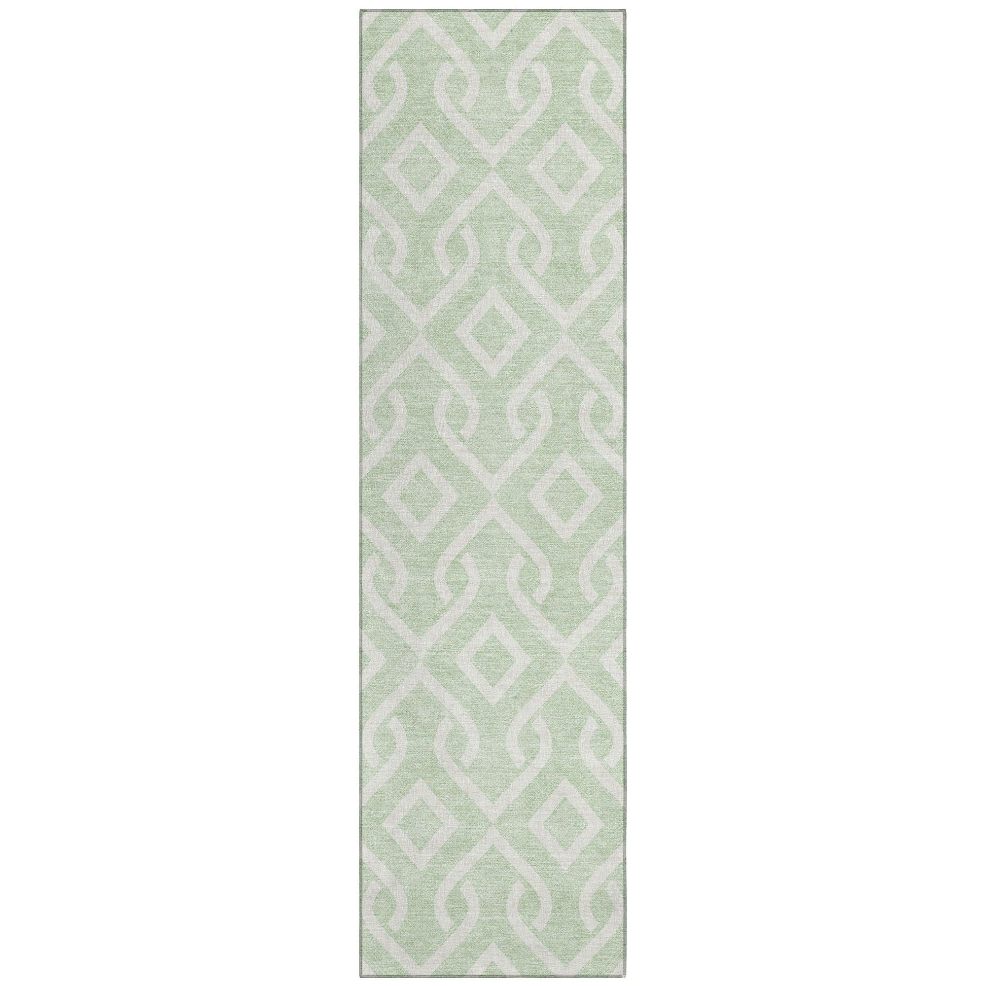 Machine Made ACN621 Mint Green Rugs #color_mint green