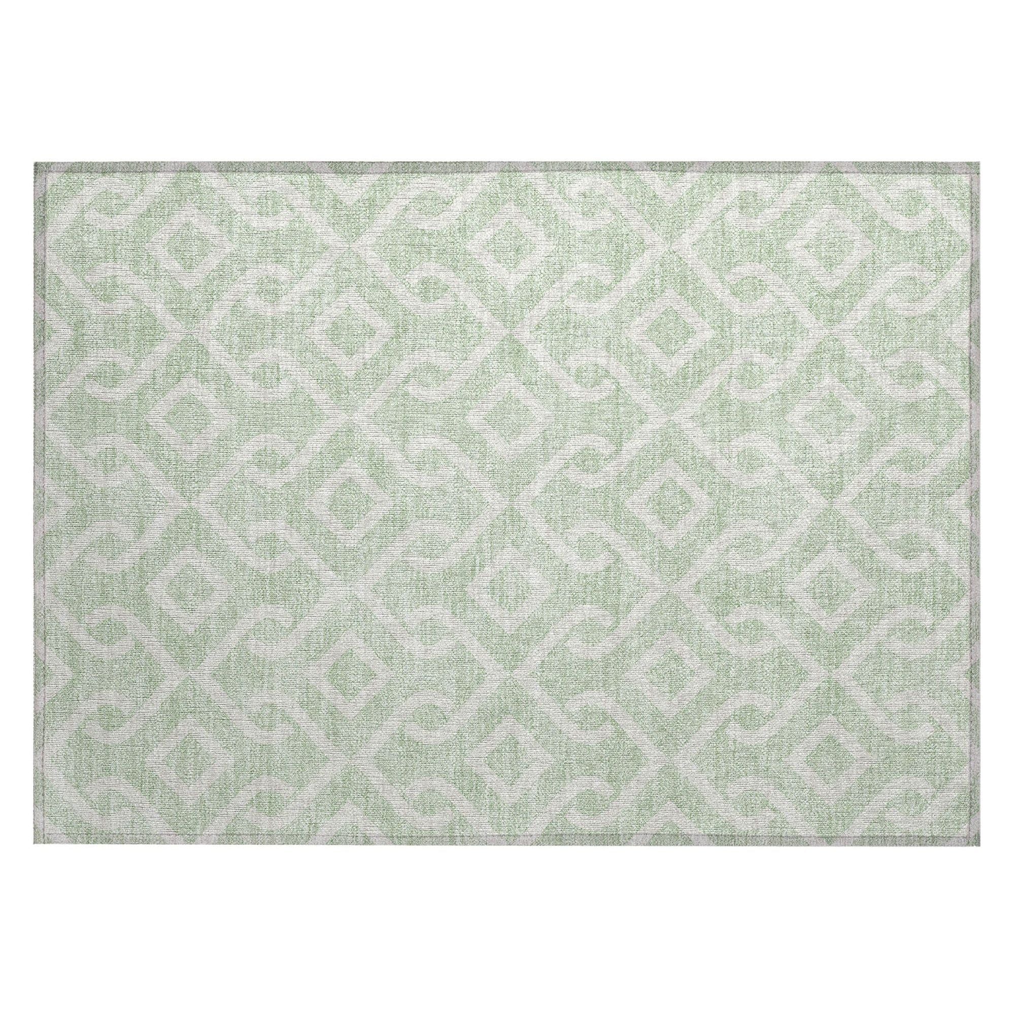 Machine Made ACN621 Mint Green Rugs #color_mint green