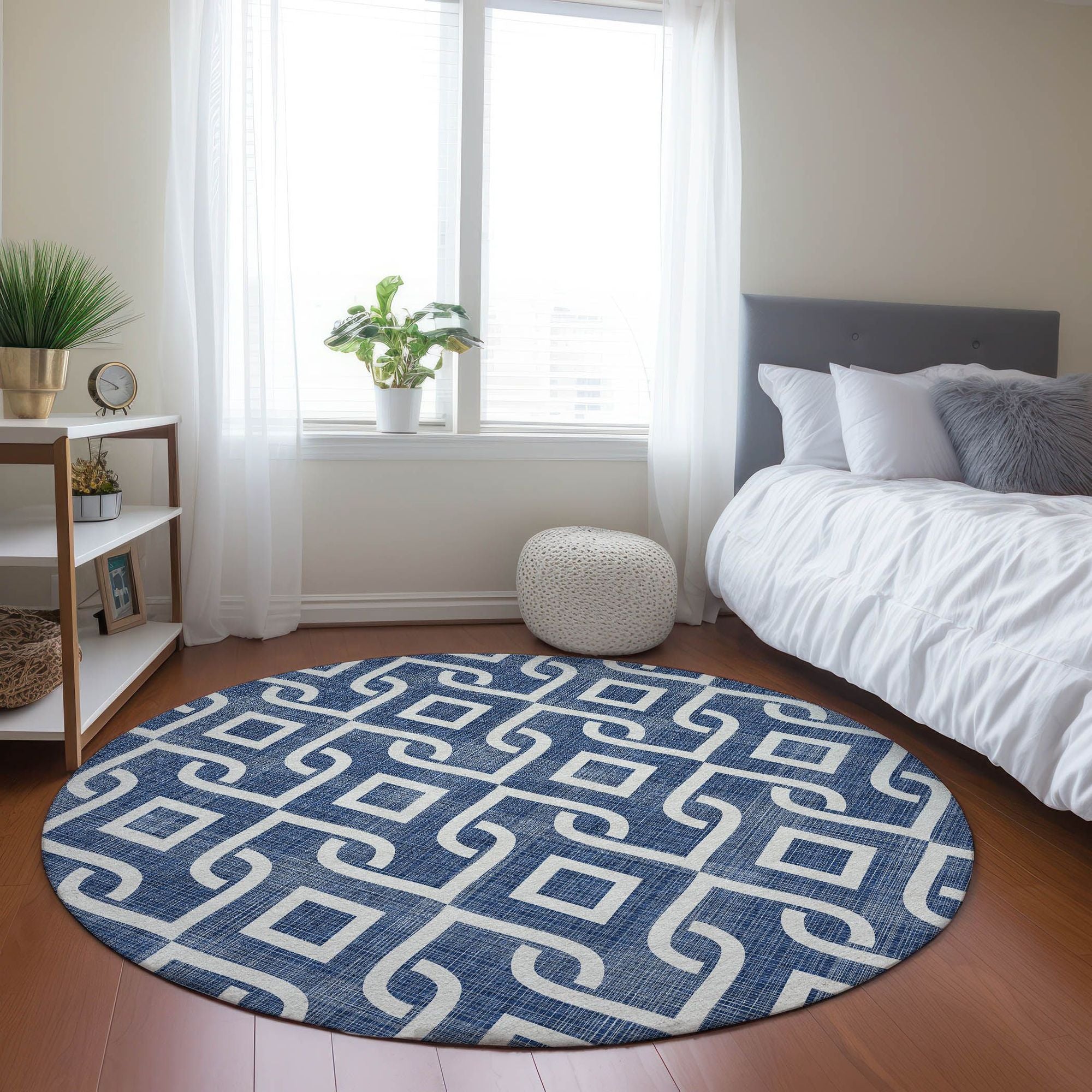 Machine Made ACN621 Navy Blue Rugs #color_navy blue