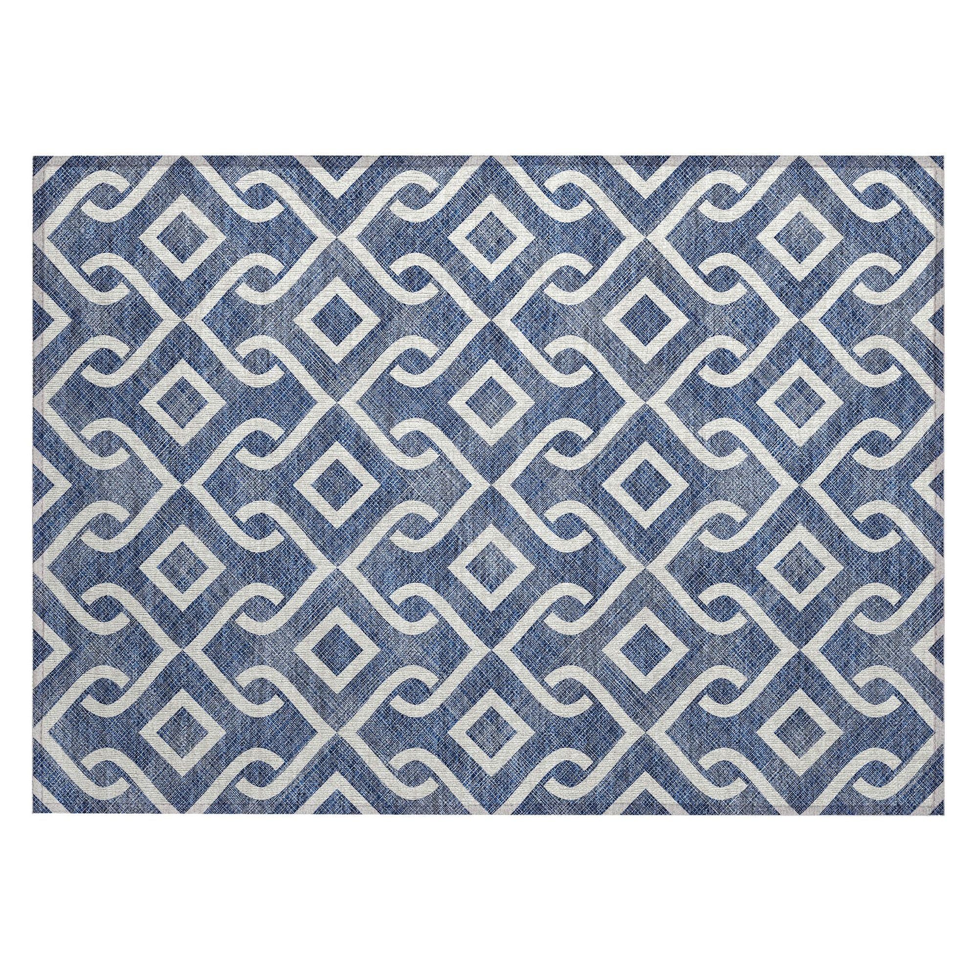 Machine Made ACN621 Navy Blue Rugs #color_navy blue