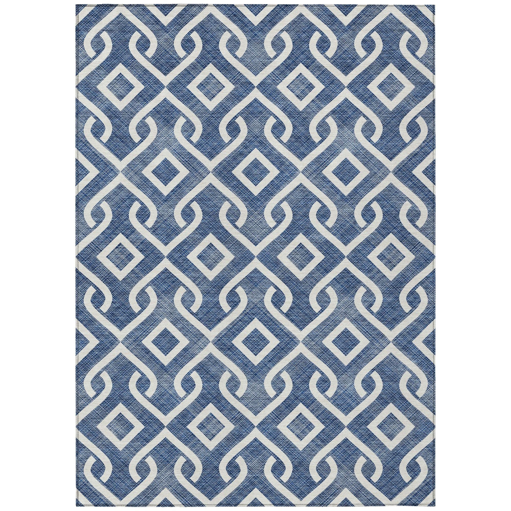 Machine Made ACN621 Navy Blue Rugs #color_navy blue