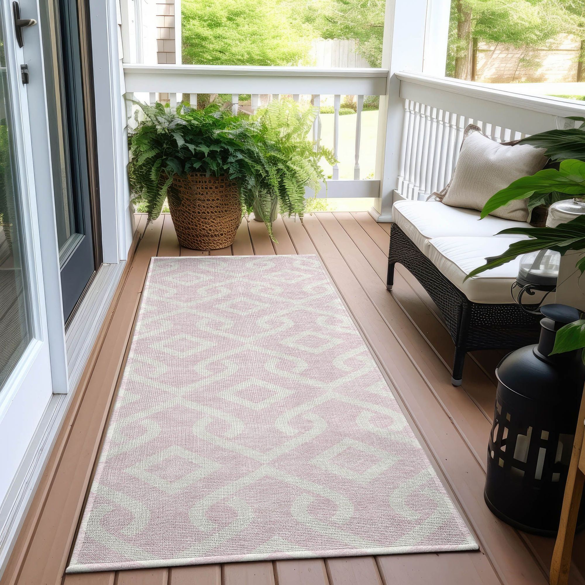 Machine Made ACN621 Pink  Rugs #color_pink 