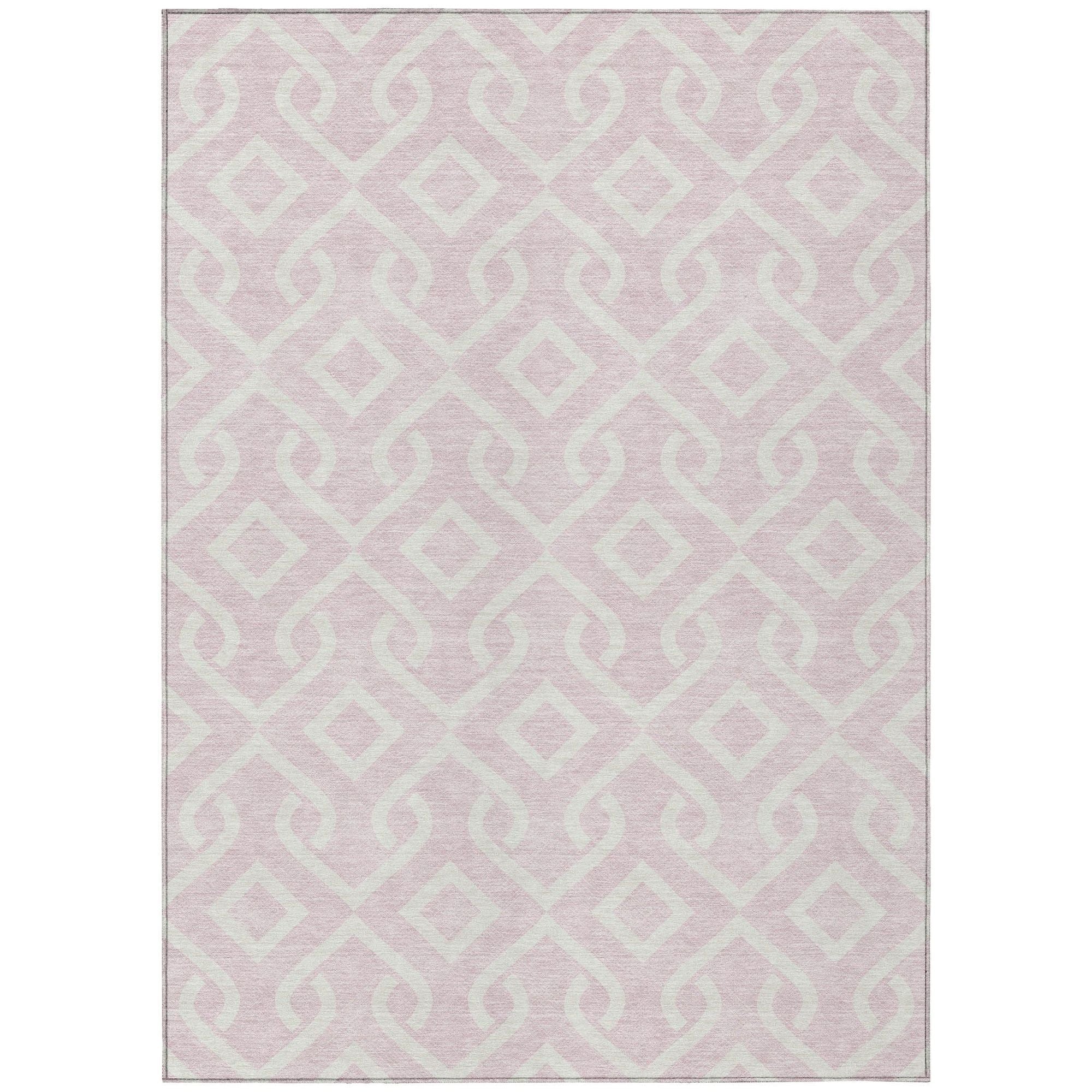 Machine Made ACN621 Pink  Rugs #color_pink 