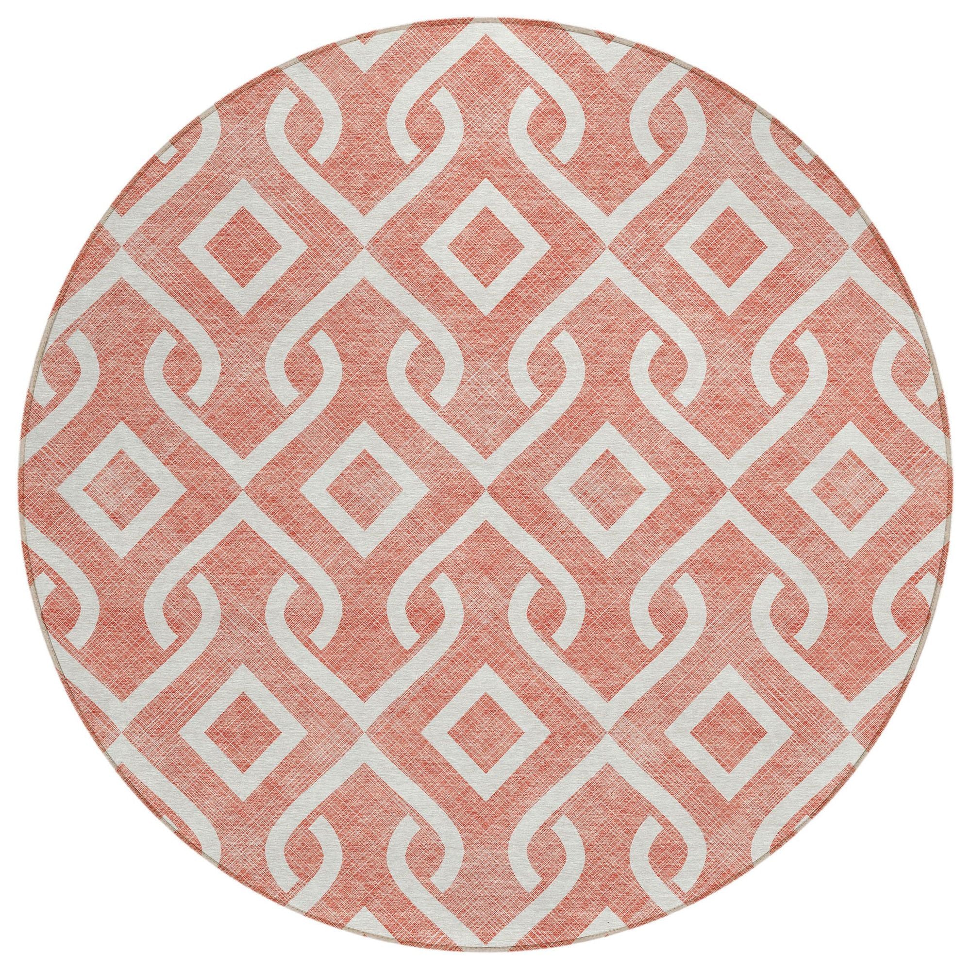 Machine Made ACN621 Salmon Orange Rugs #color_salmon orange