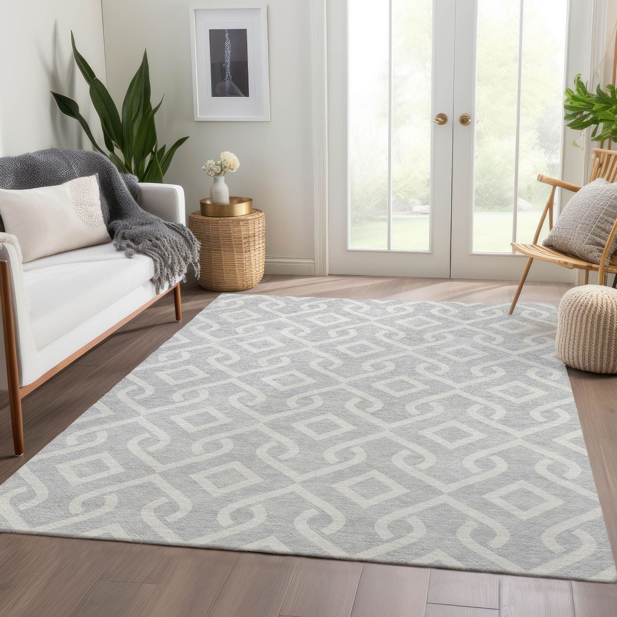 Machine Made ACN621 Silver Gray Rugs #color_silver gray