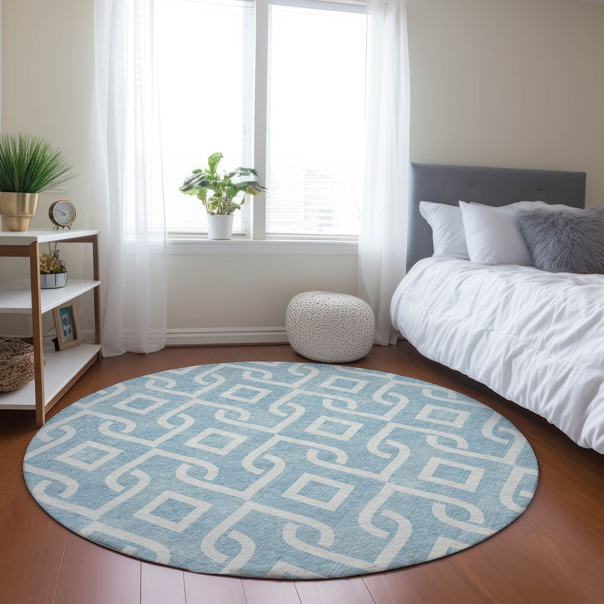 Machine Made ACN621 Sky Blue Rugs #color_sky blue