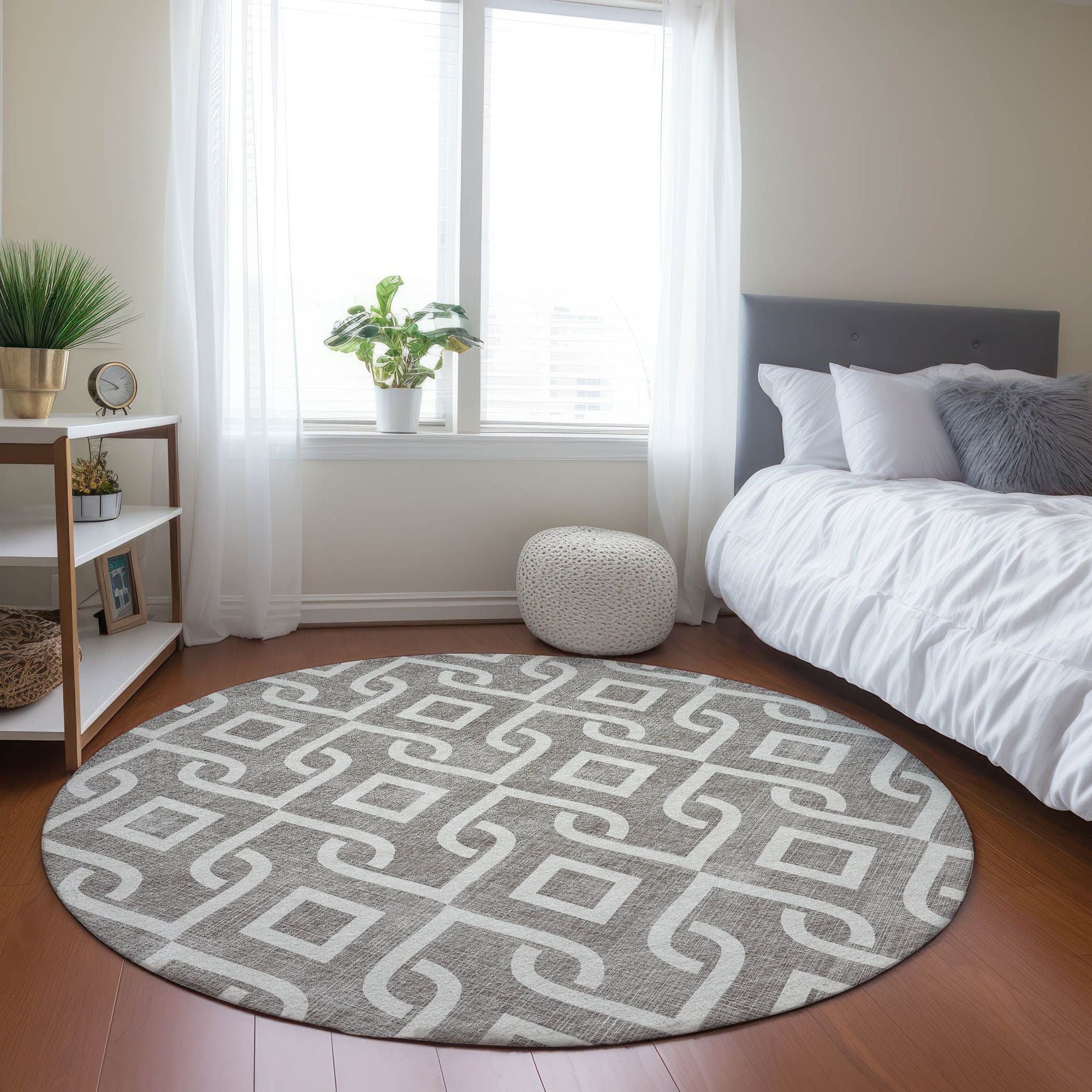 Machine Made ACN621 Taupe Brown Rugs #color_taupe brown