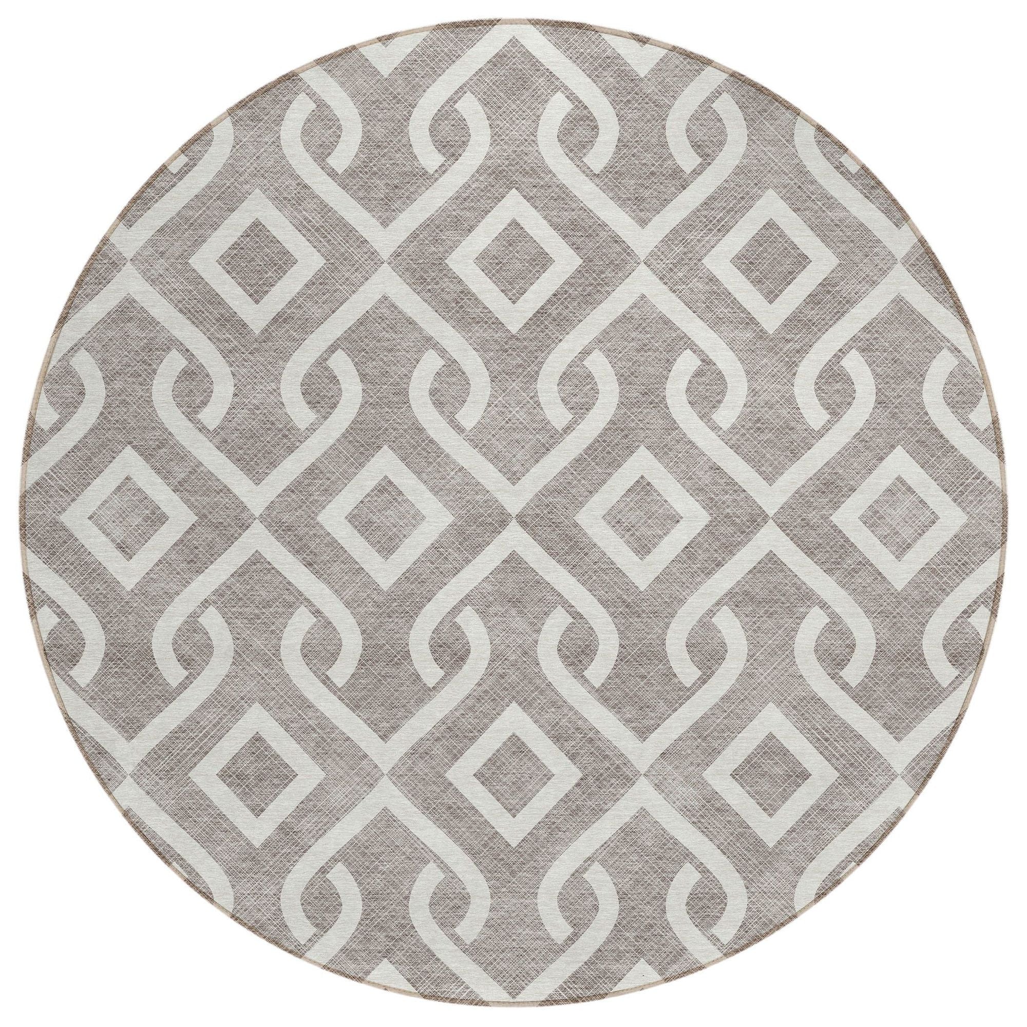 Machine Made ACN621 Taupe Brown Rugs #color_taupe brown