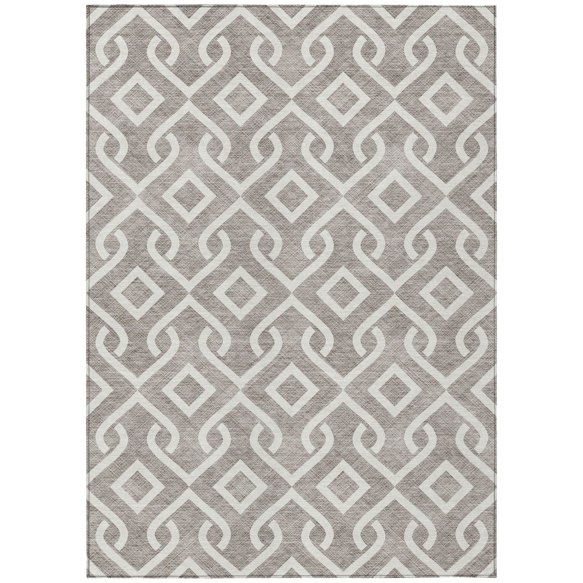 Machine Made ACN621 Taupe Brown Rugs #color_taupe brown