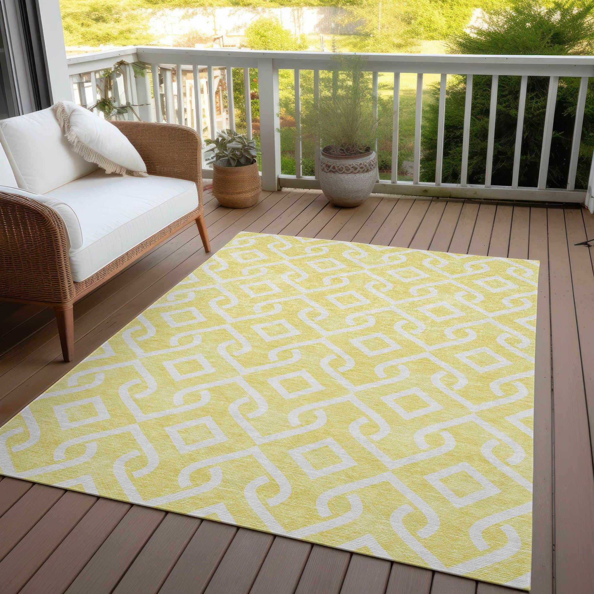 Machine Made ACN621 Yellow Gold Rugs #color_yellow gold