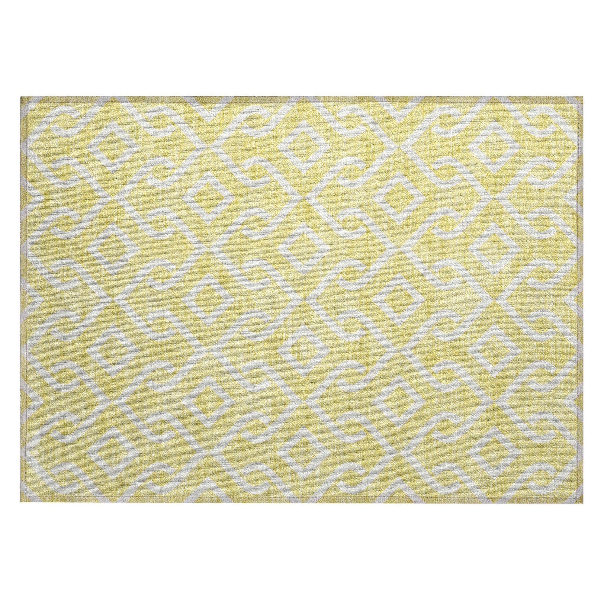 Machine Made ACN621 Yellow Gold Rugs #color_yellow gold