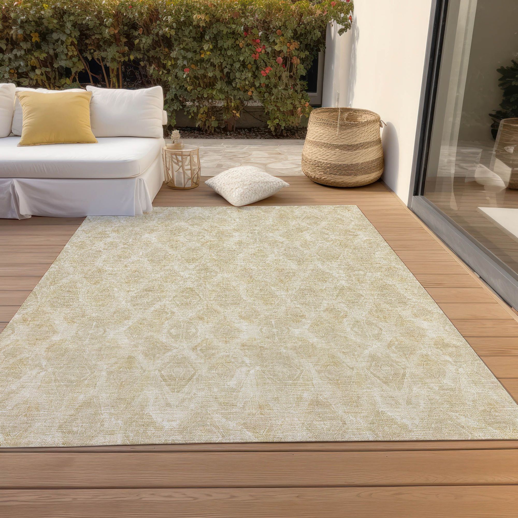 Machine Made ACN622 Beige Brown Rugs #color_beige brown