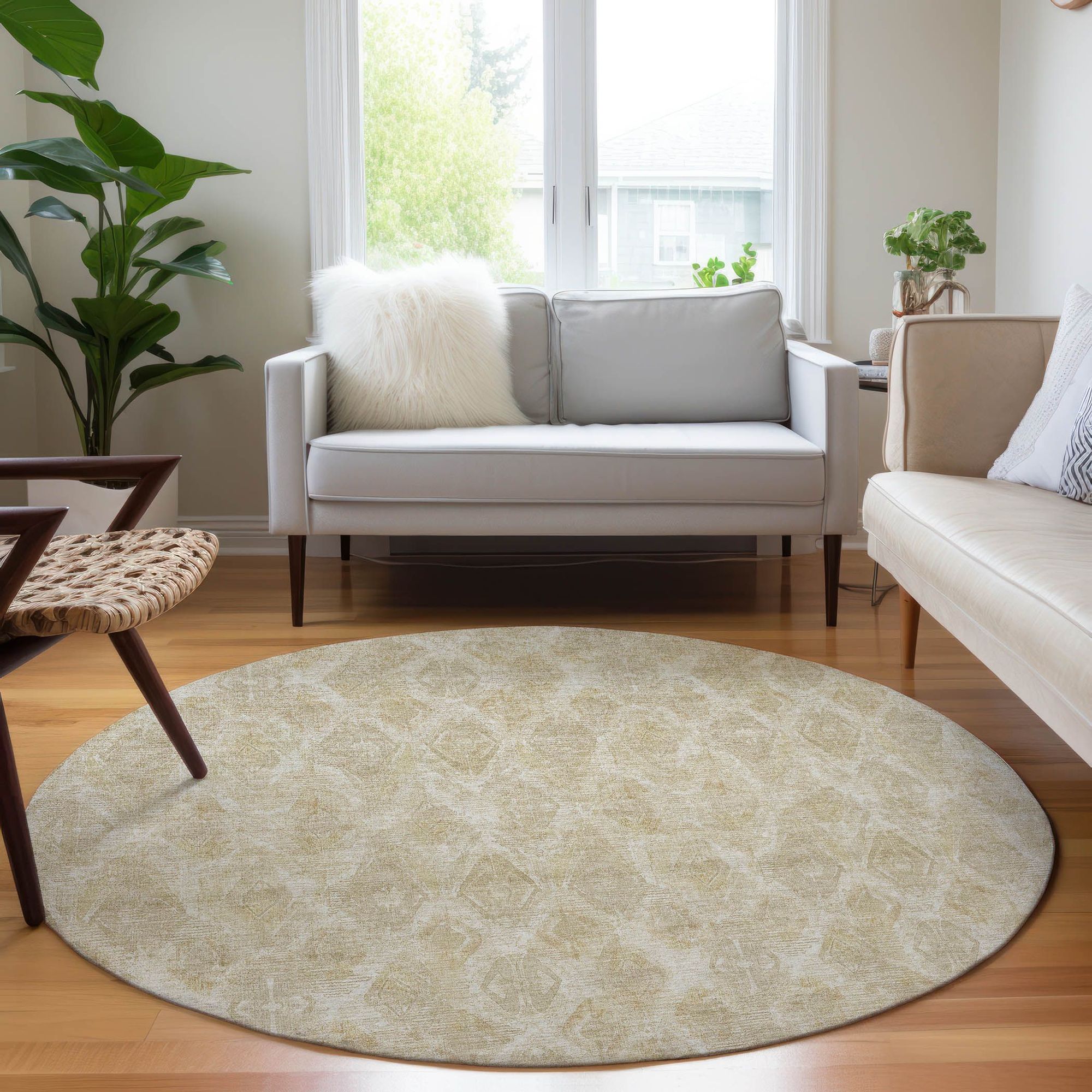 Machine Made ACN622 Beige Brown Rugs #color_beige brown