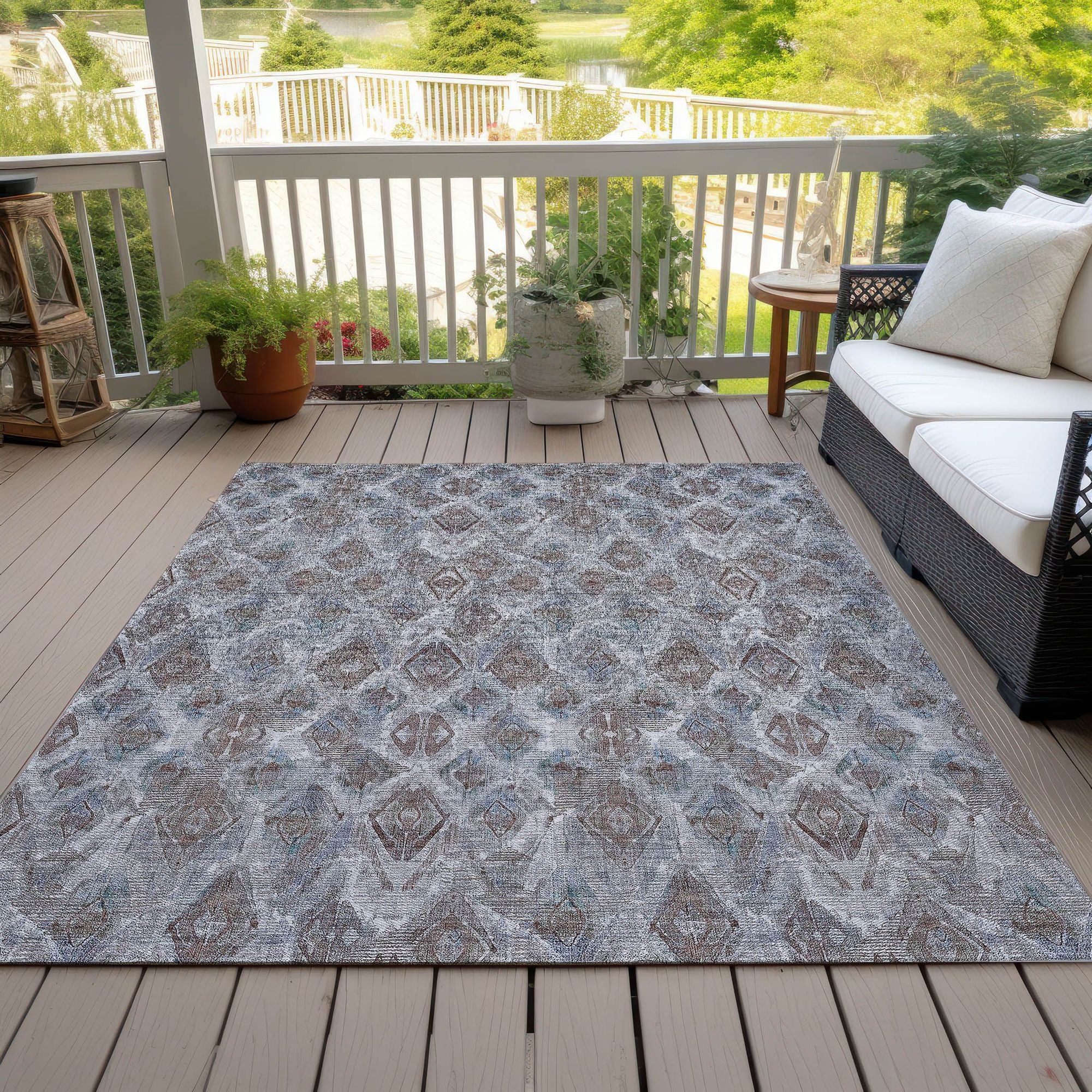 Machine Made ACN622 Blue  Rugs #color_blue 