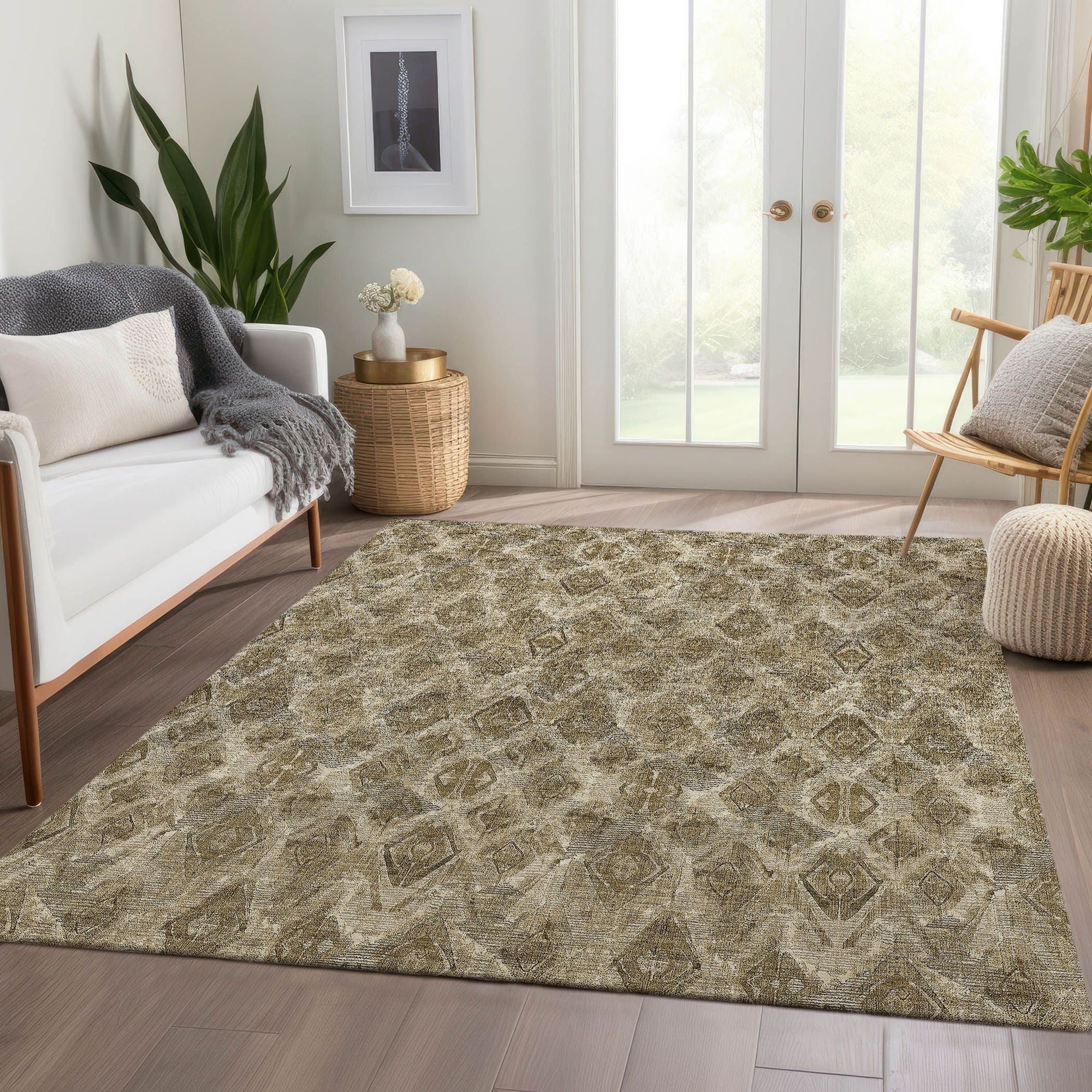 Machine Made ACN622 Mocha Brown Rugs #color_mocha brown