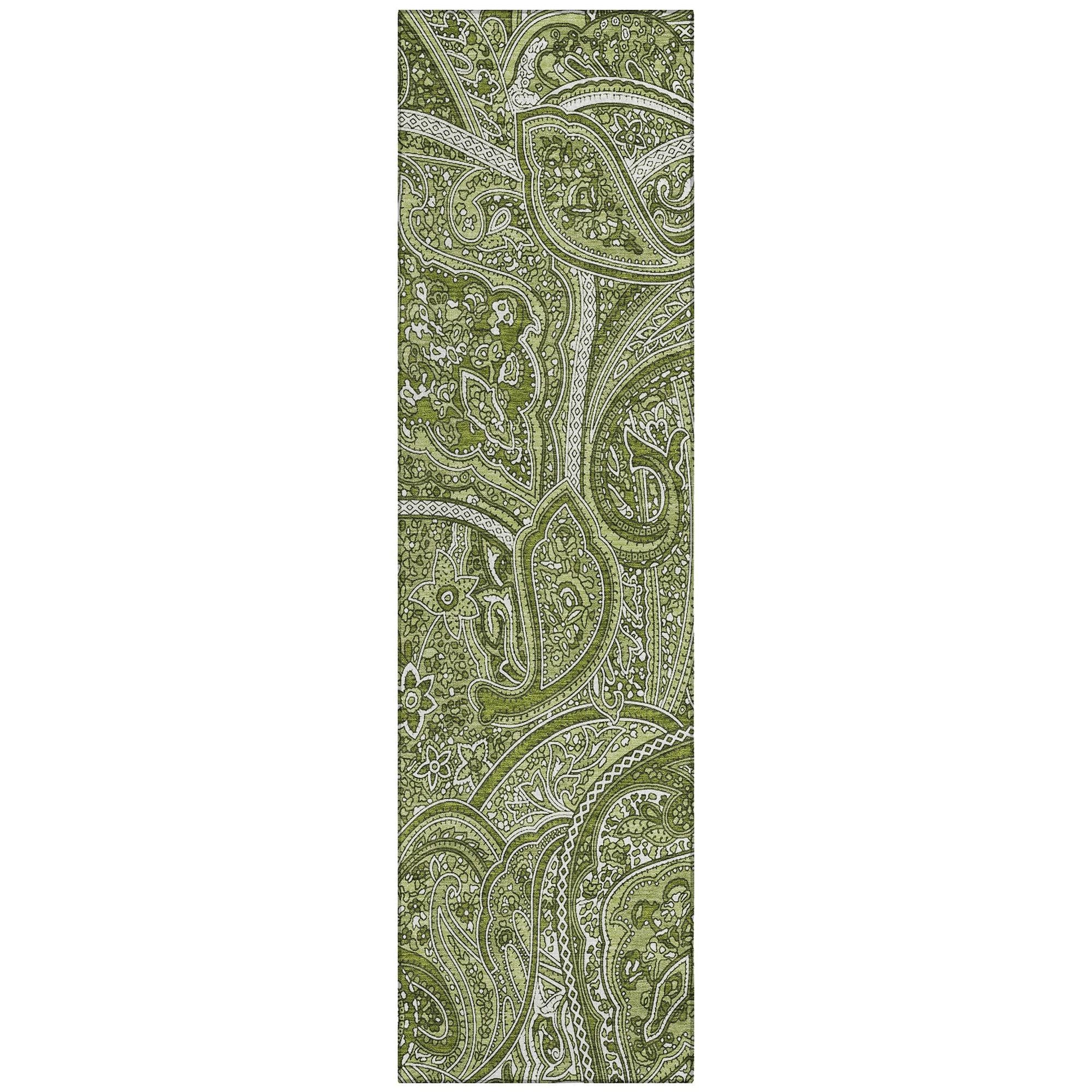 Machine Made ACN623 Green  Rugs #color_green 