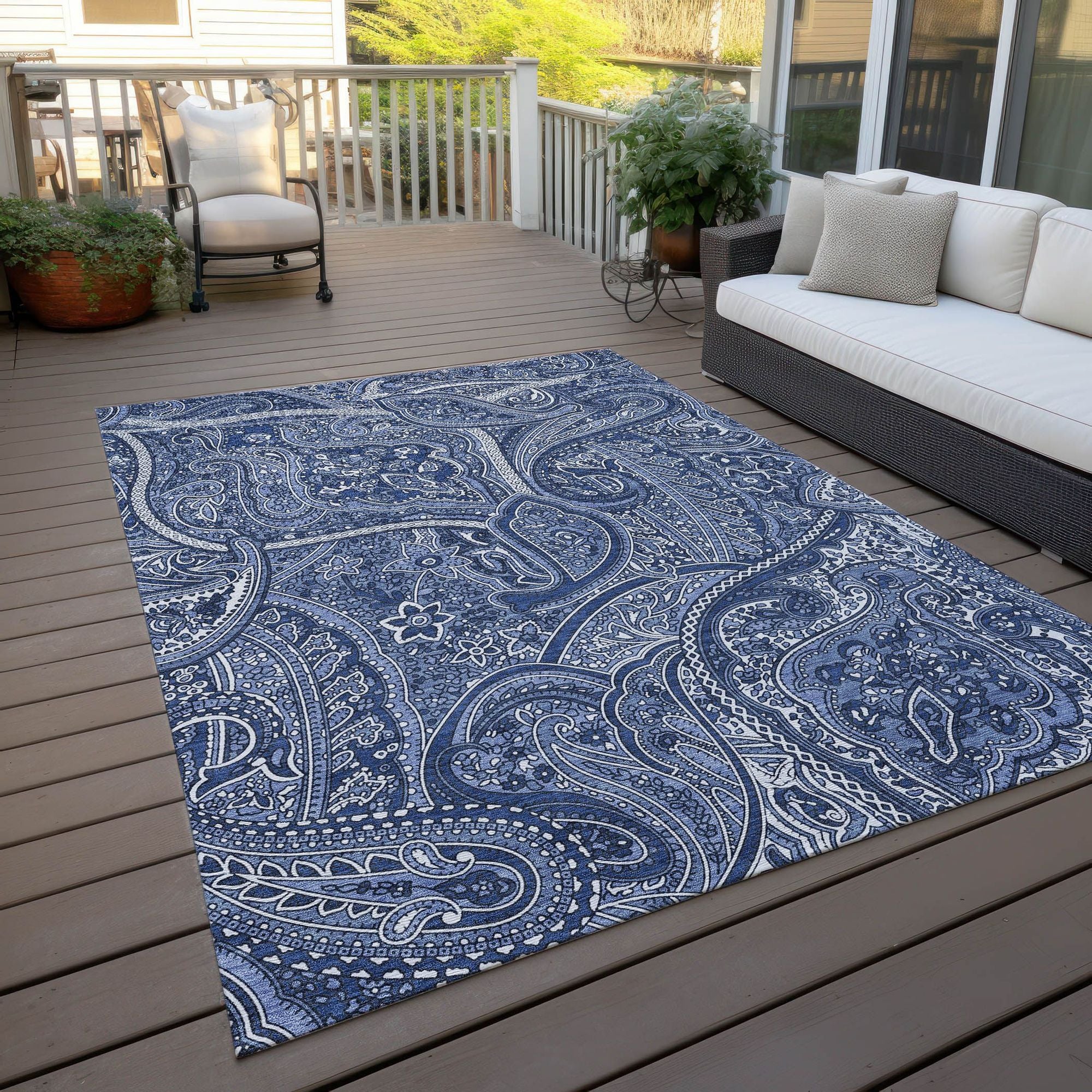 Machine Made ACN623 Navy Blue Rugs #color_navy blue