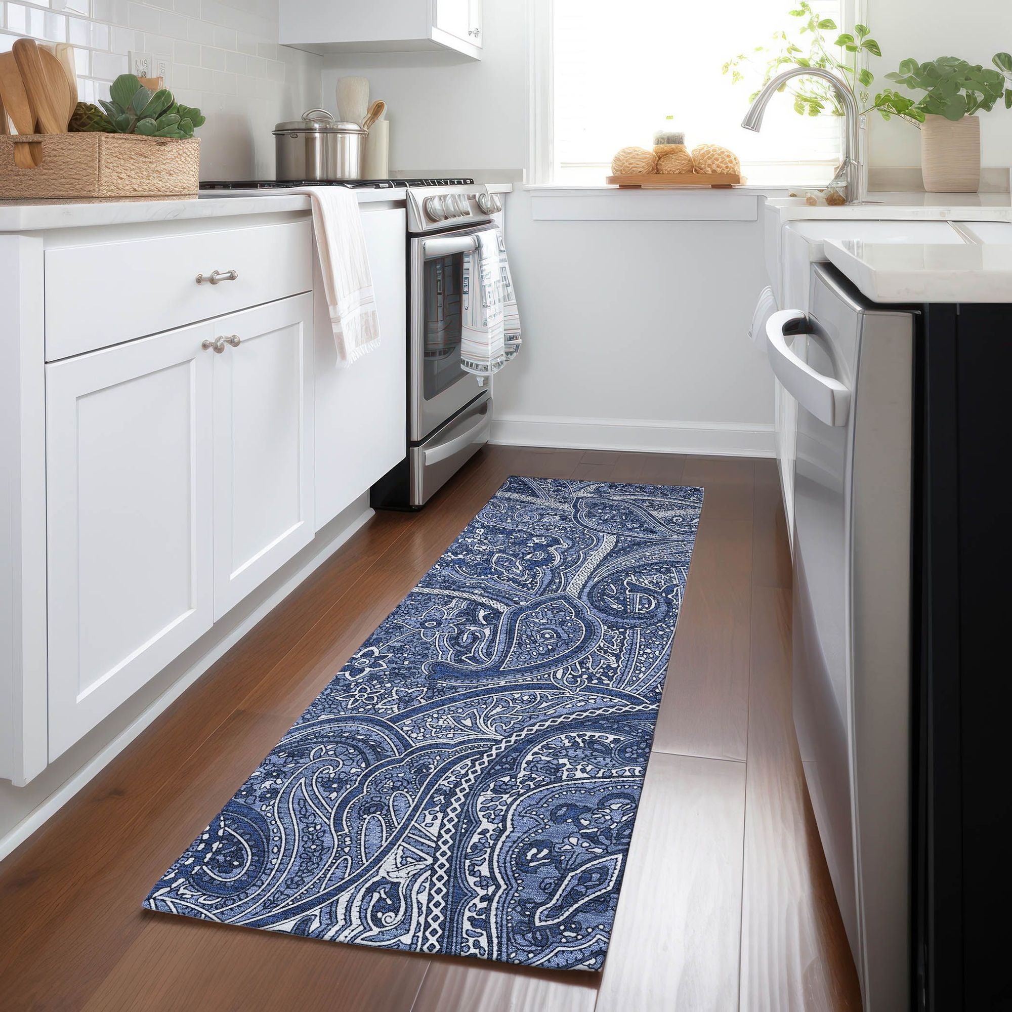 Machine Made ACN623 Navy Blue Rugs #color_navy blue